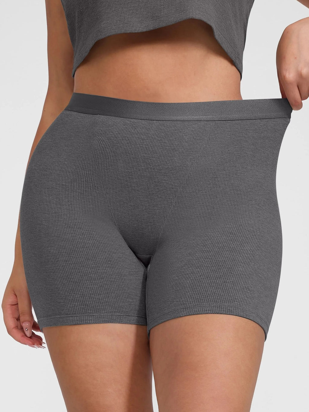Feelingirl Comfortable Stretchy Mid-Waist Boxer Shorts