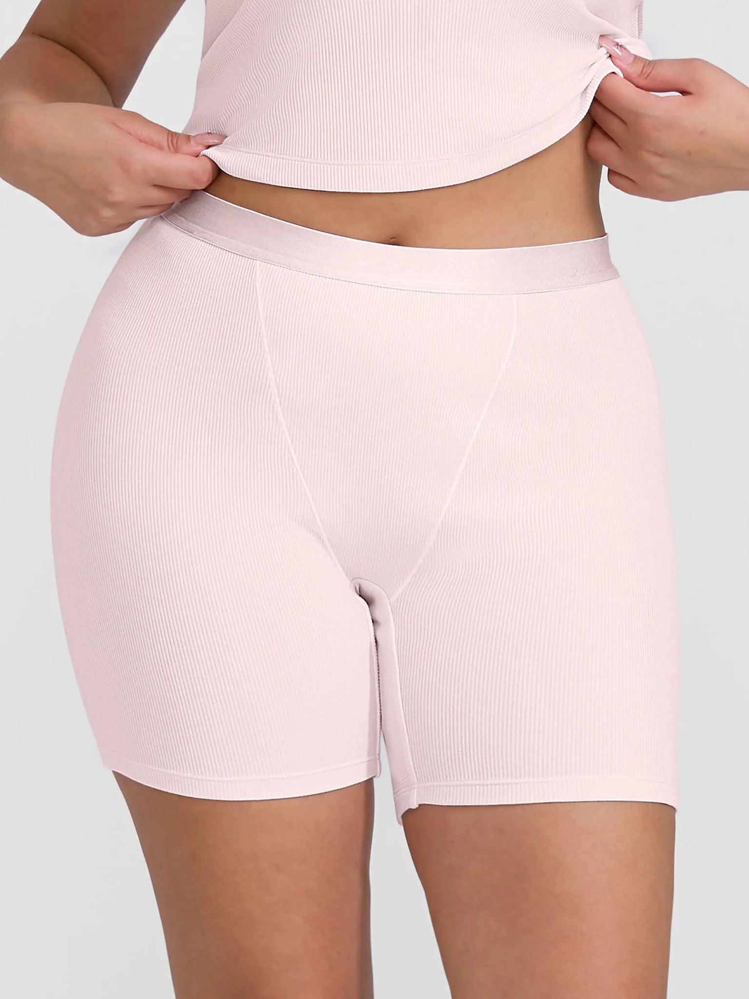 Feelingirl Comfortable Stretchy Mid-Waist Boxer Shorts