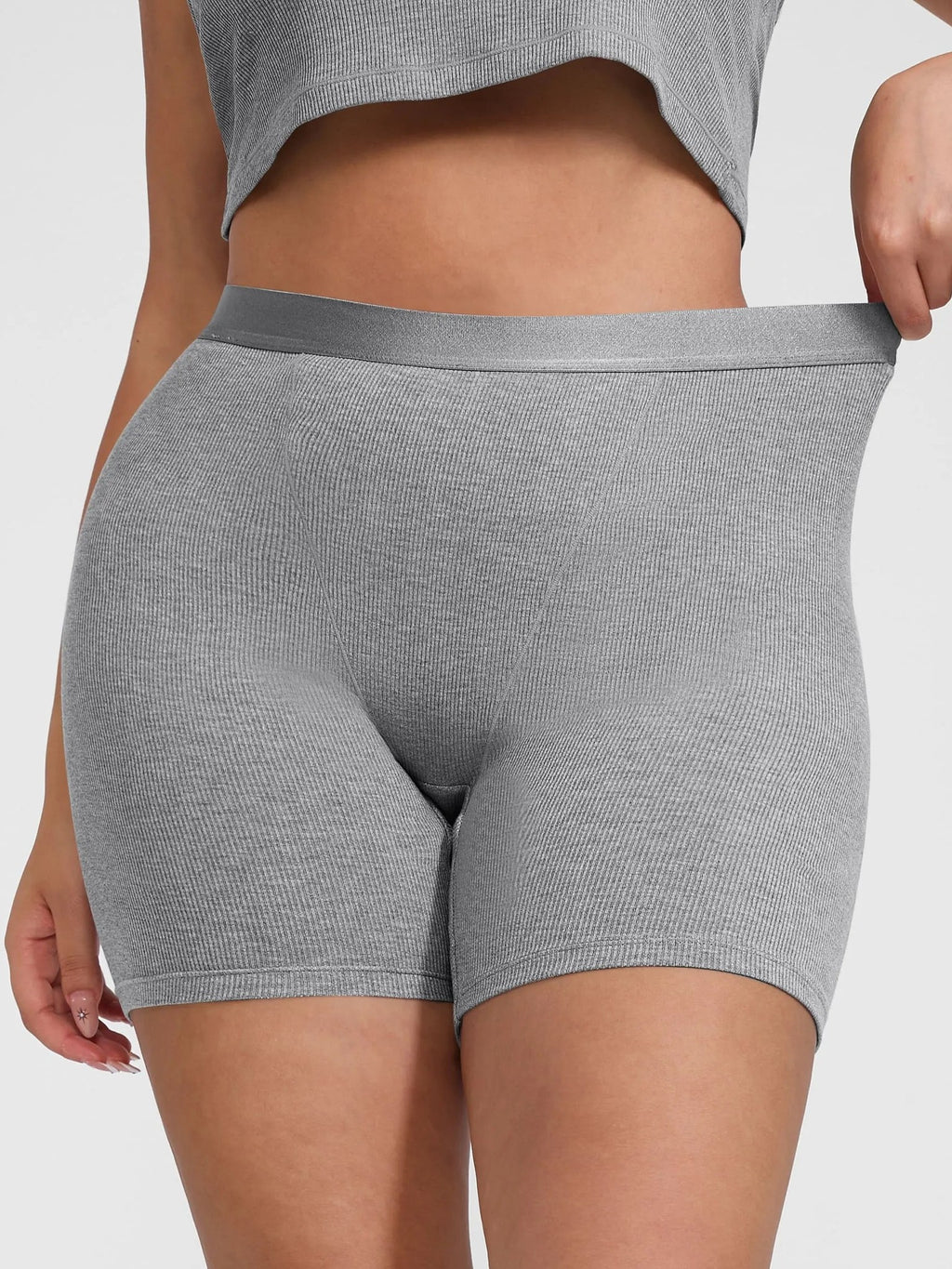Feelingirl Comfortable Stretchy Mid-Waist Boxer Shorts