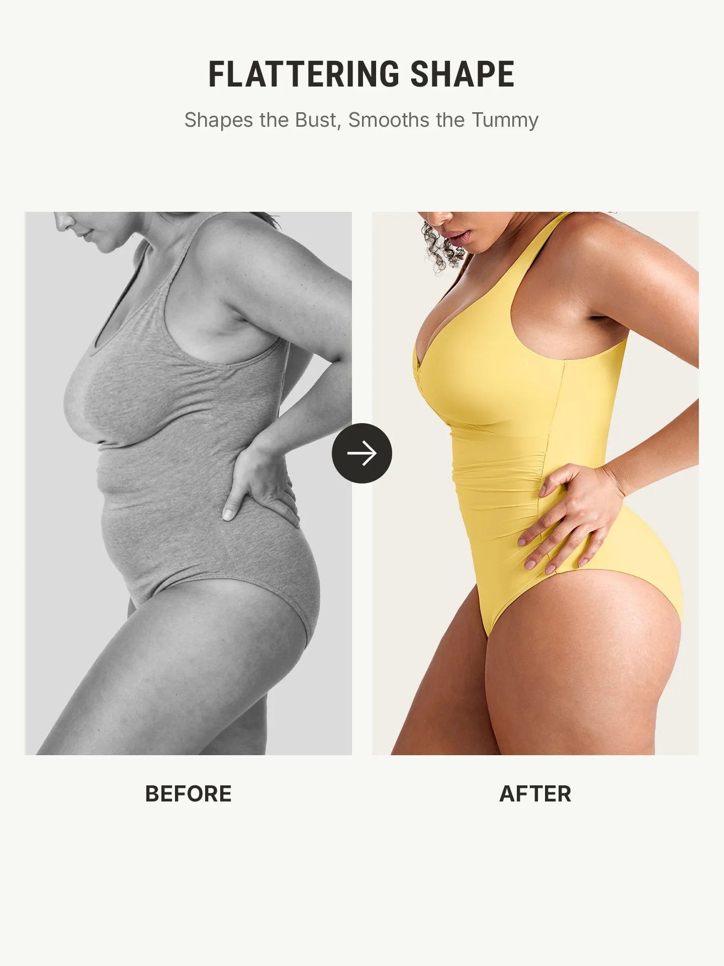 Feelingirl Deep V Metal Ring Ruched Sculpting Swimsuit