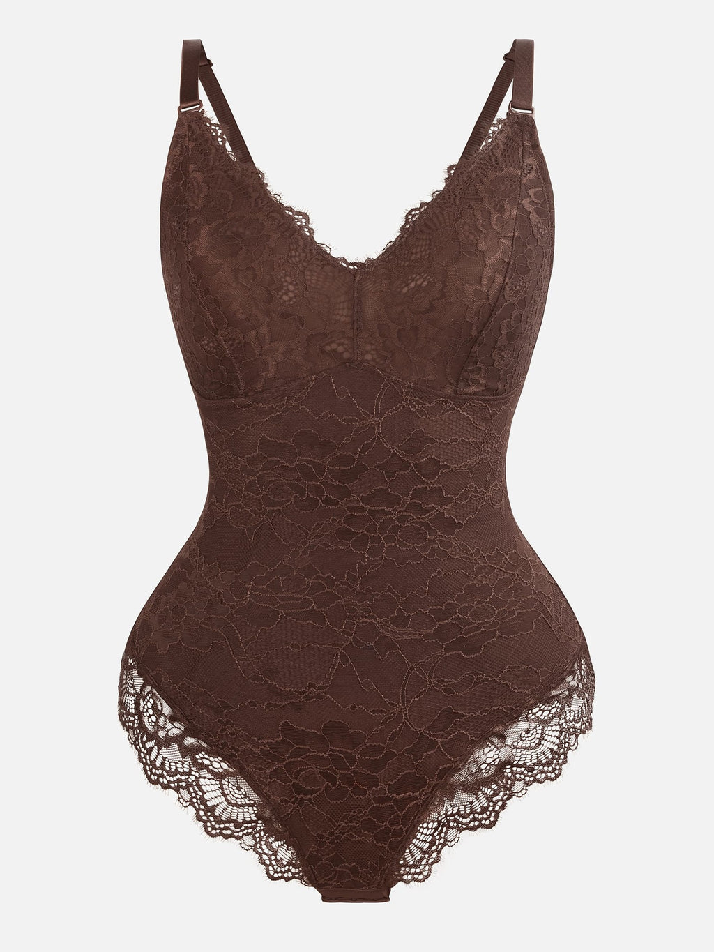 Lace V-Neck Breathable Bodysuit