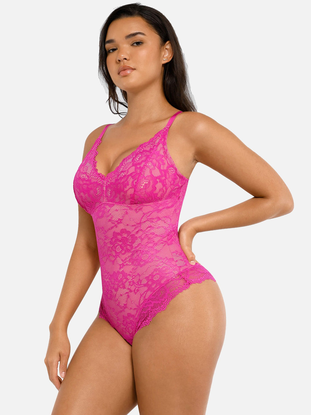 2-Pack Lace V Neck Bodysuit Bundle