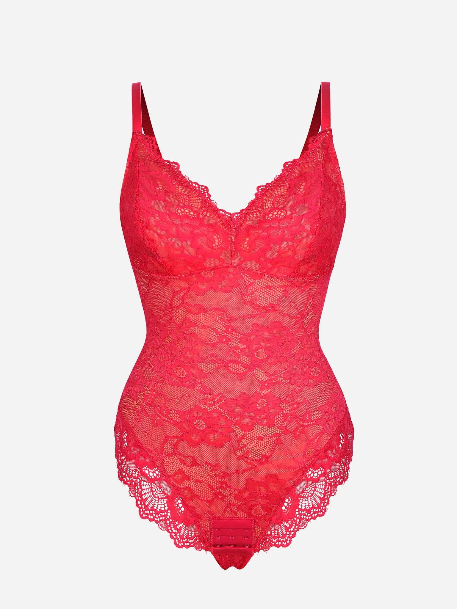 Lace V-Neck Breathable Bodysuit