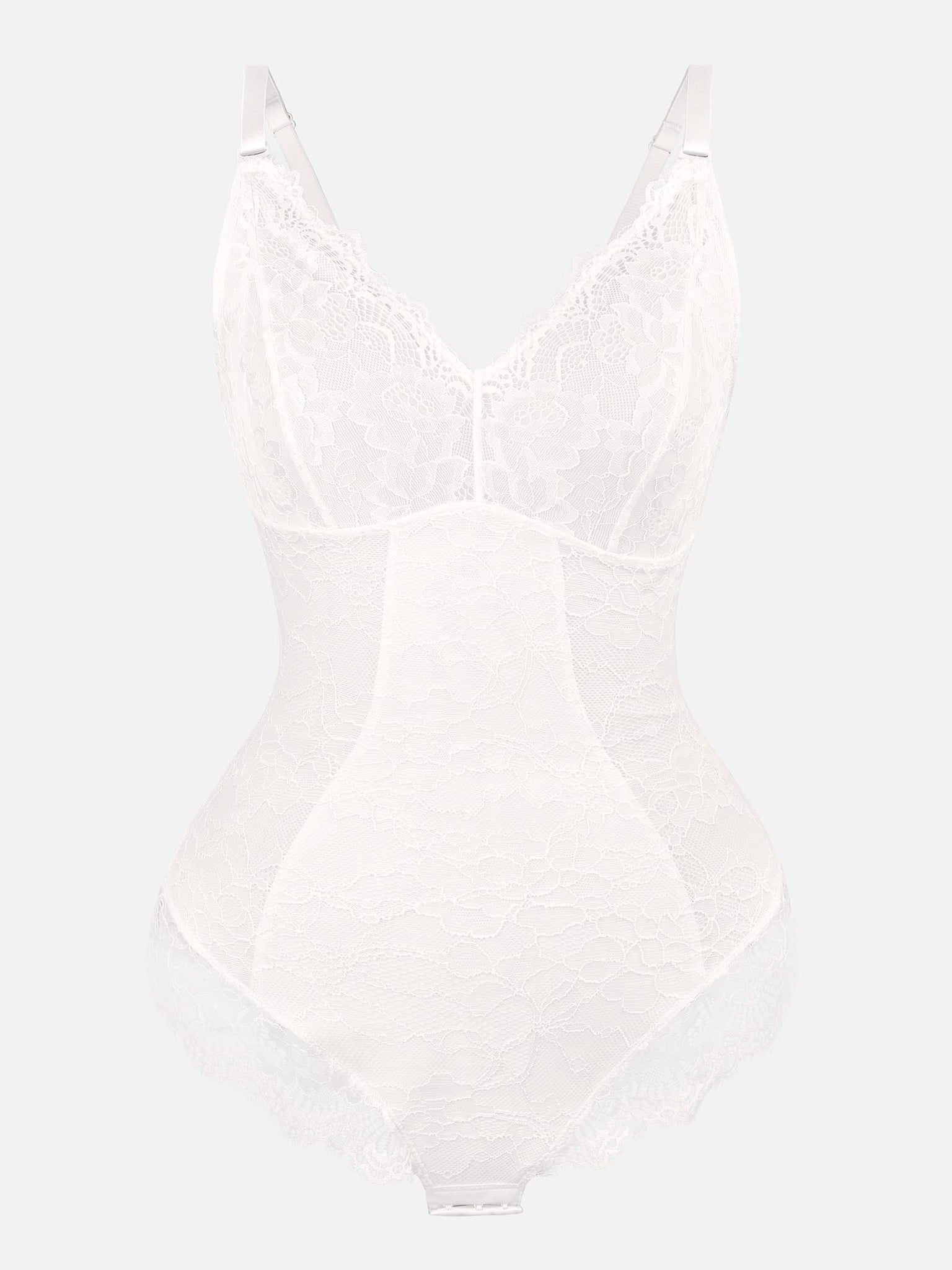 Lace V-Neck Breathable Bodysuit