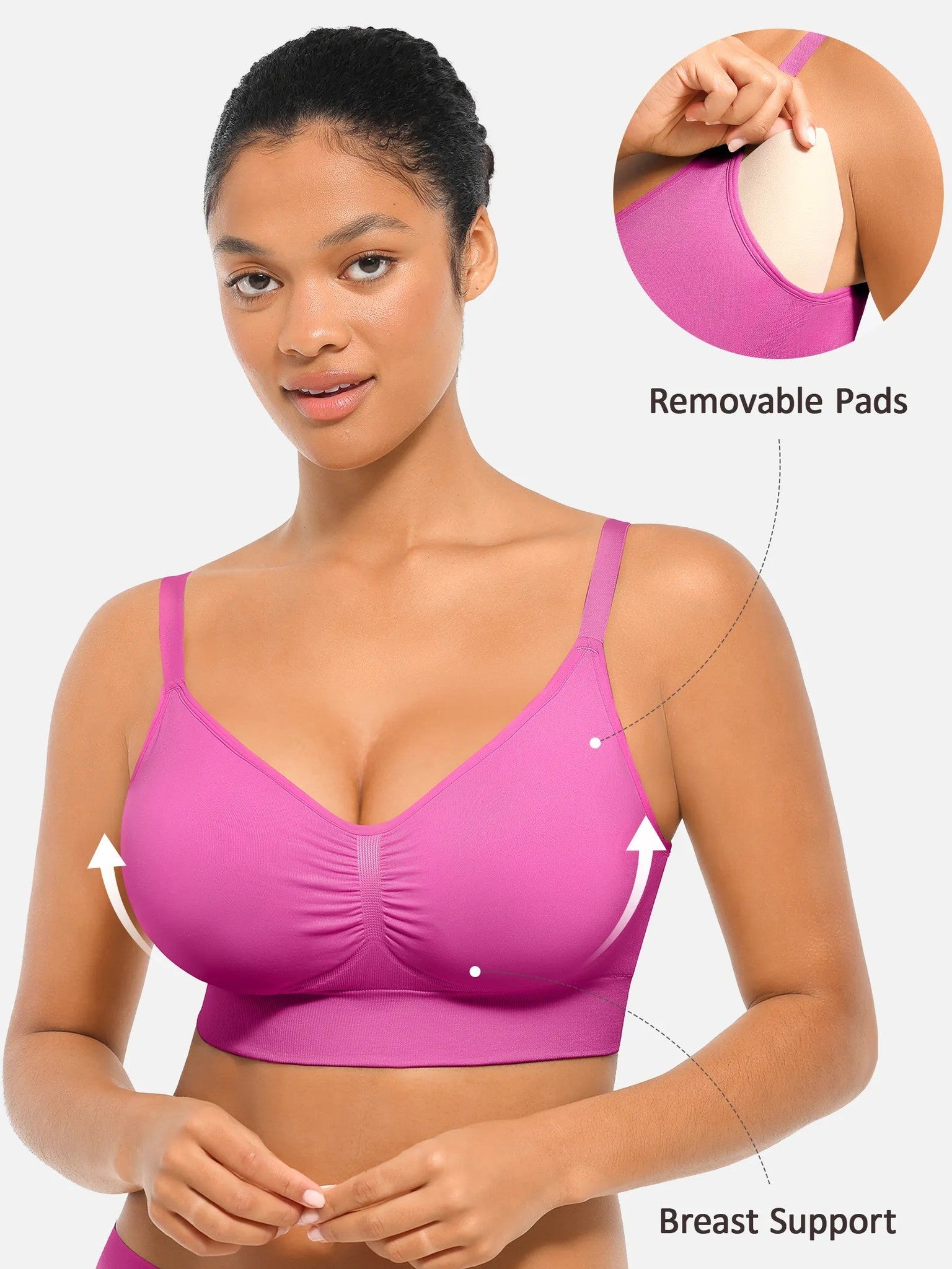 Seamless Built-in Cups Everyday Bra