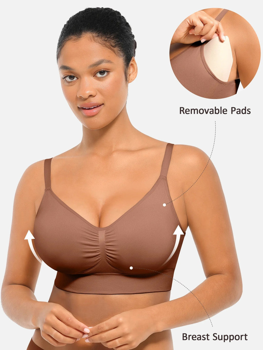 Seamless Built-in Cups Everyday Bra