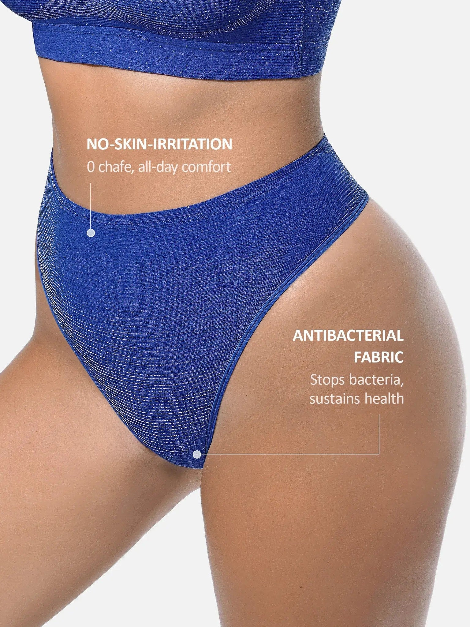 Seamless Shimmer Low-Rise Thong