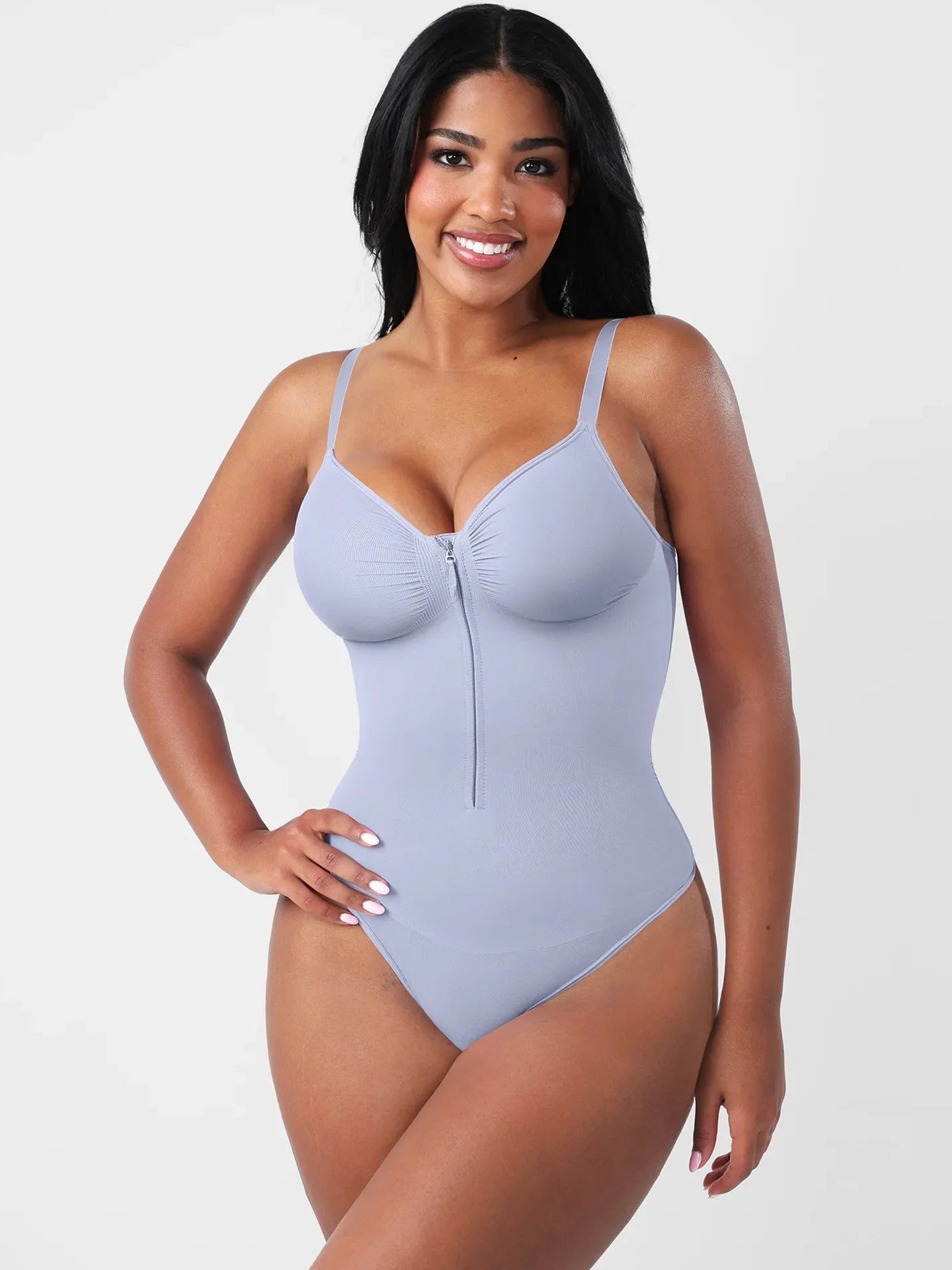 Seamless Tummy Control Zipper Bodysuit