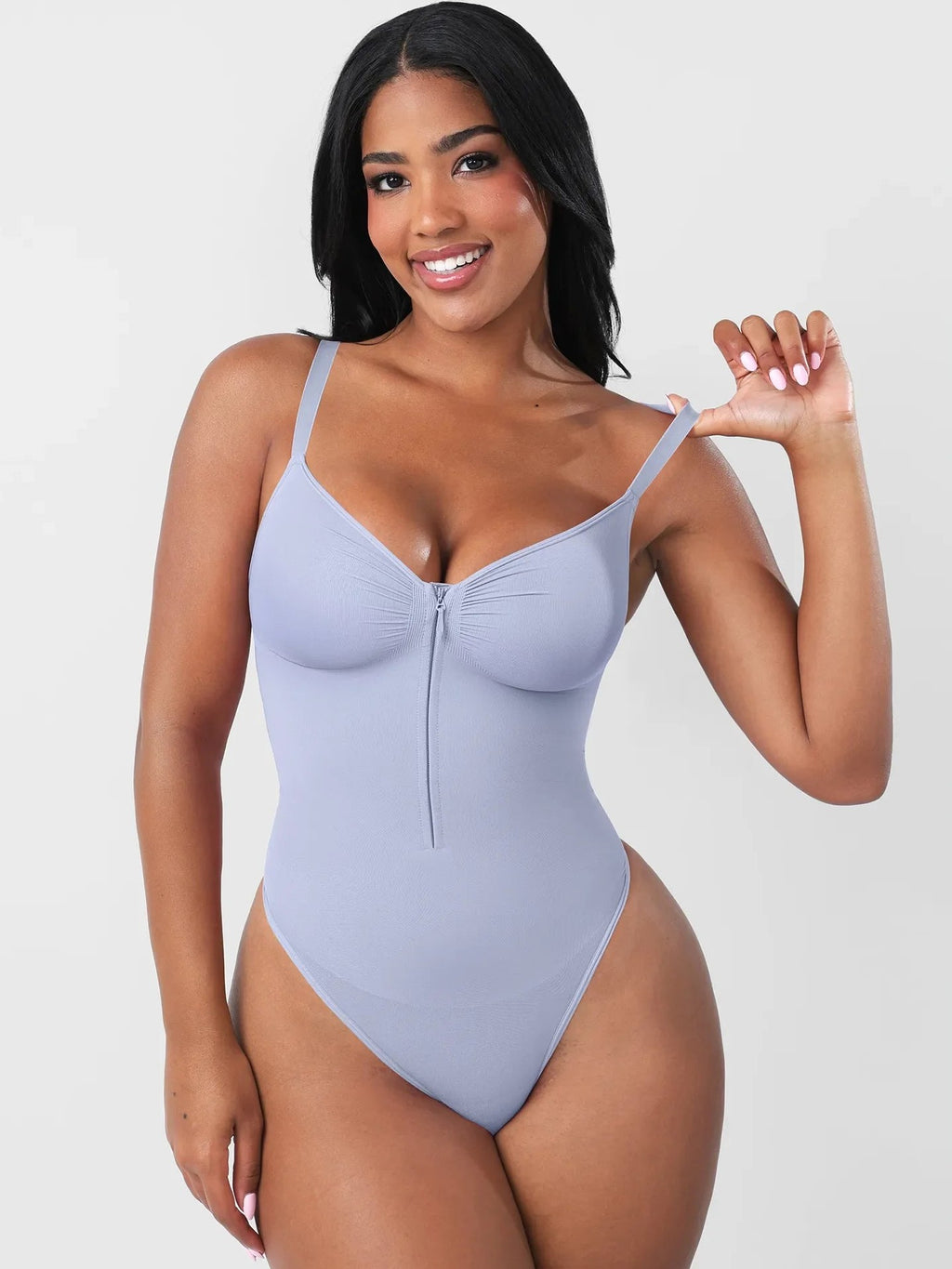 Seamless Tummy Control Zipper Bodysuit