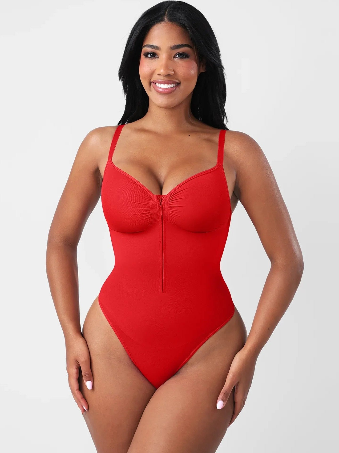 Seamless Tummy Control Zipper Bodysuit