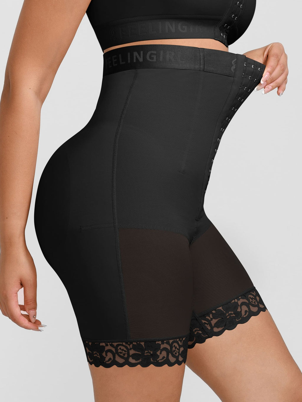 Feelingirl Steel-Boned High-Waist Shaper
