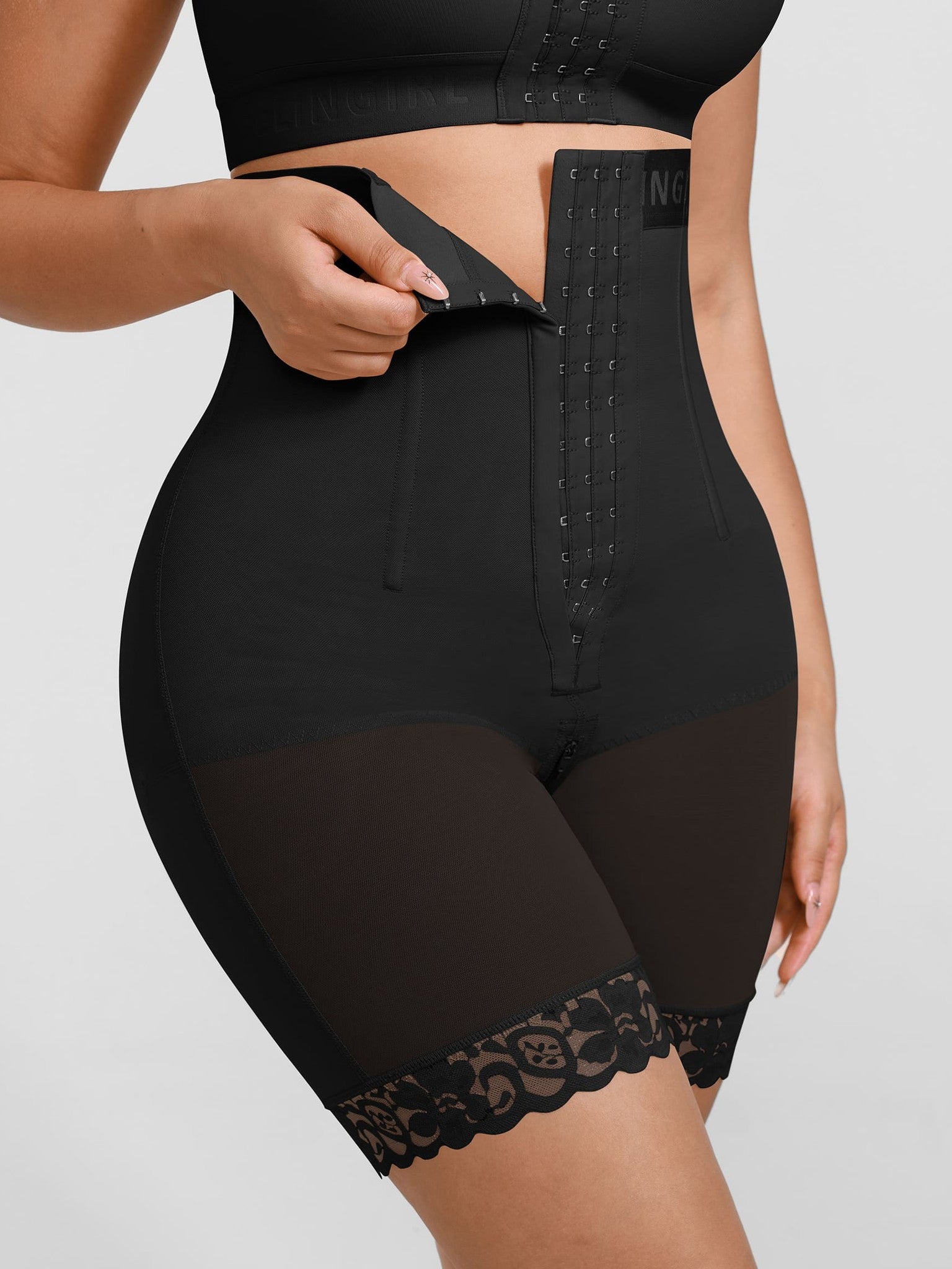 Feelingirl Steel-Boned High-Waist Shaper