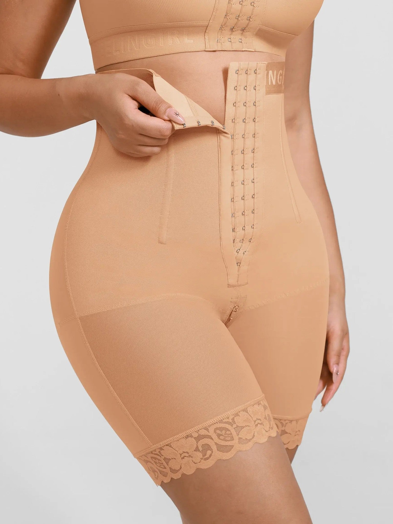 Feelingirl Steel-Boned High-Waist Shaper