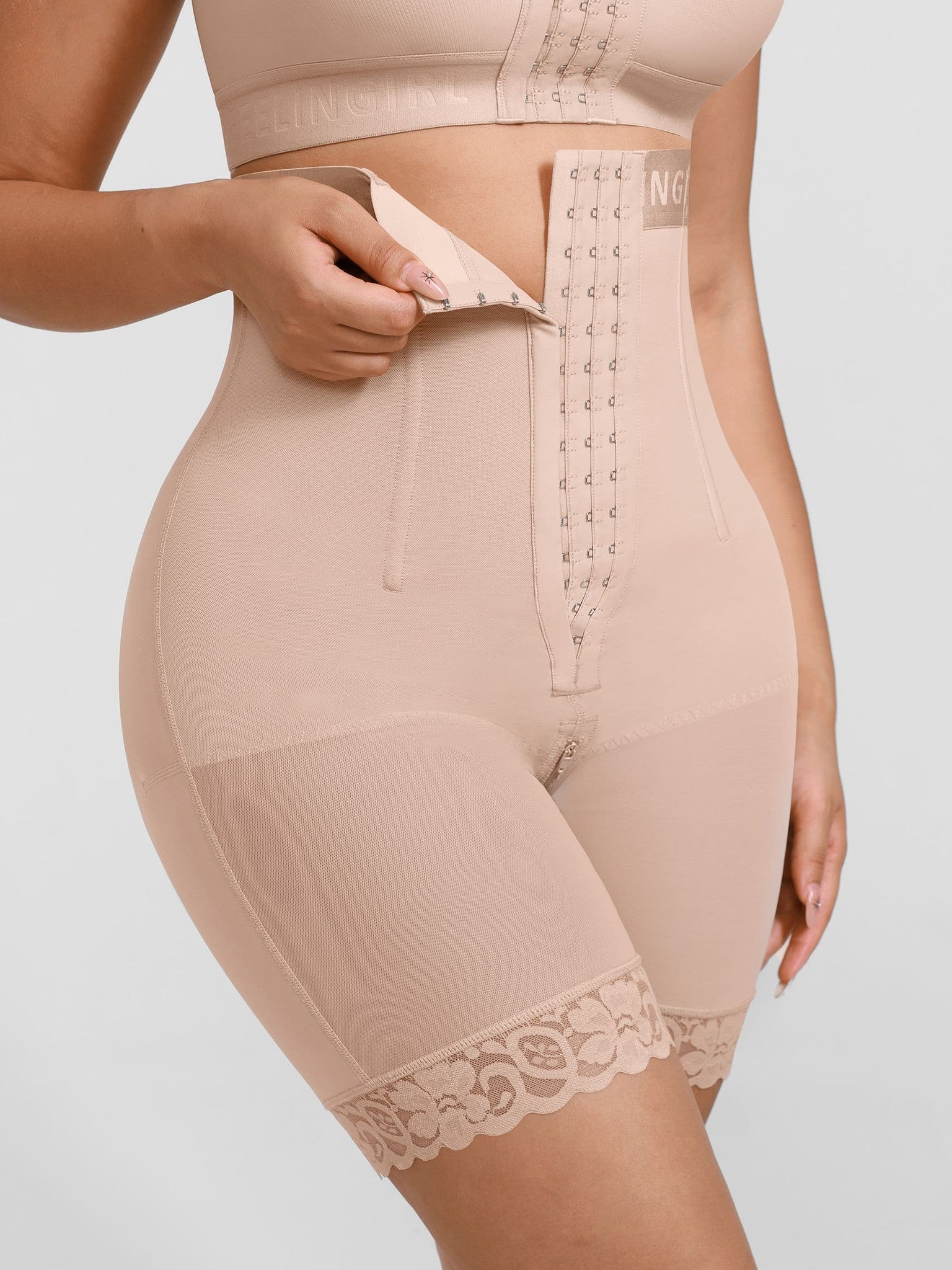 Feelingirl Steel-Boned High-Waist Shaper