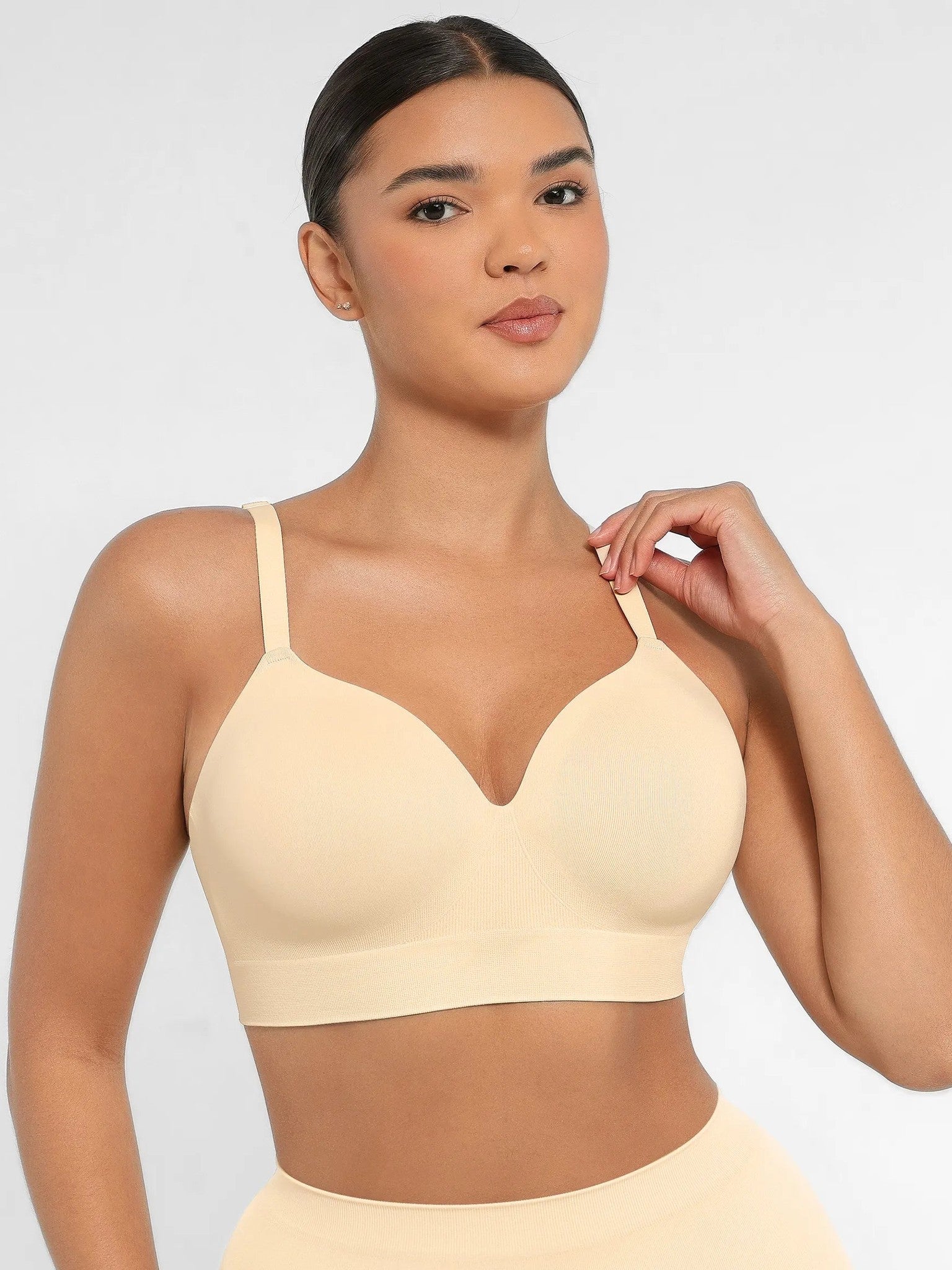 Wireless Push-Up Seamless Comfort Full Coverage Bra