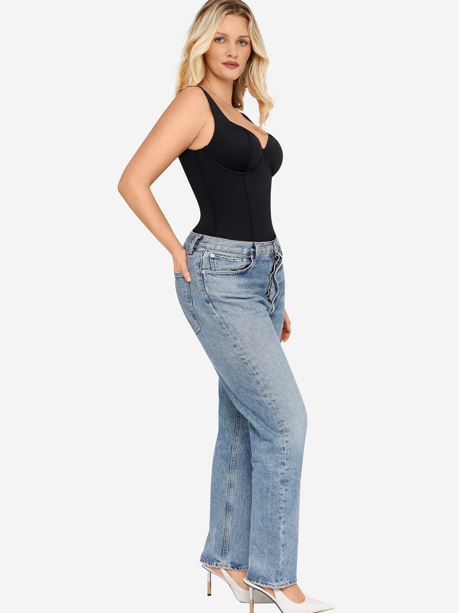 V-Neck Everyday Seamless Bodysuit