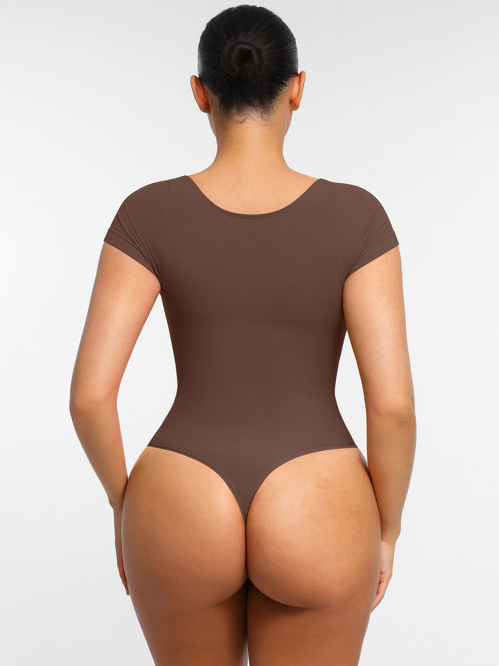 Tummy Control Seamless Short-Sleeve Bodysuit