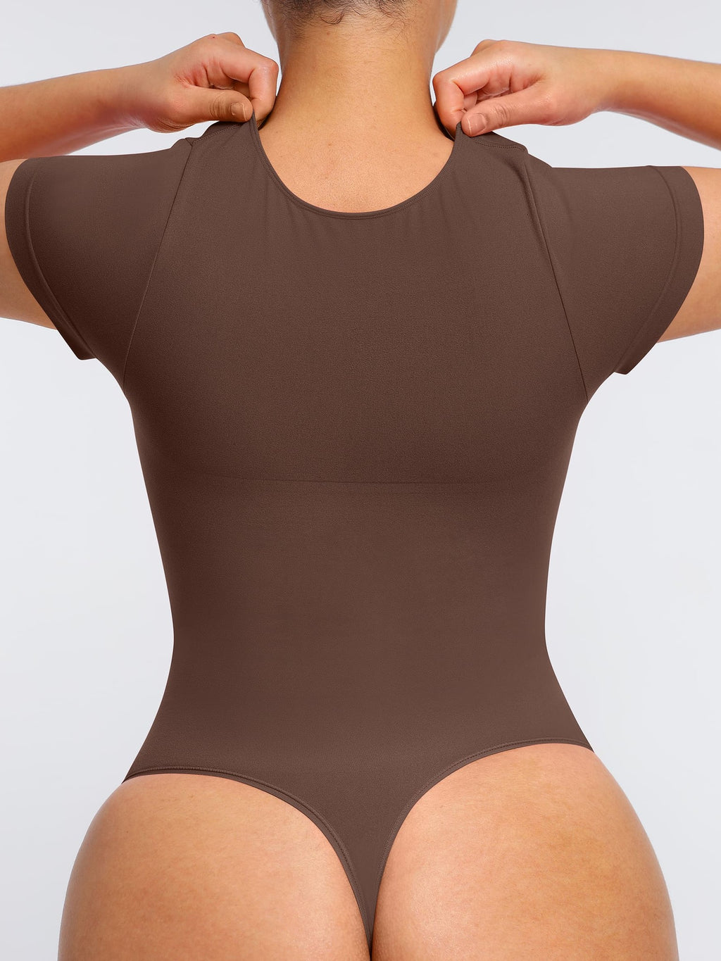 Tummy Control Seamless Short-Sleeve Bodysuit