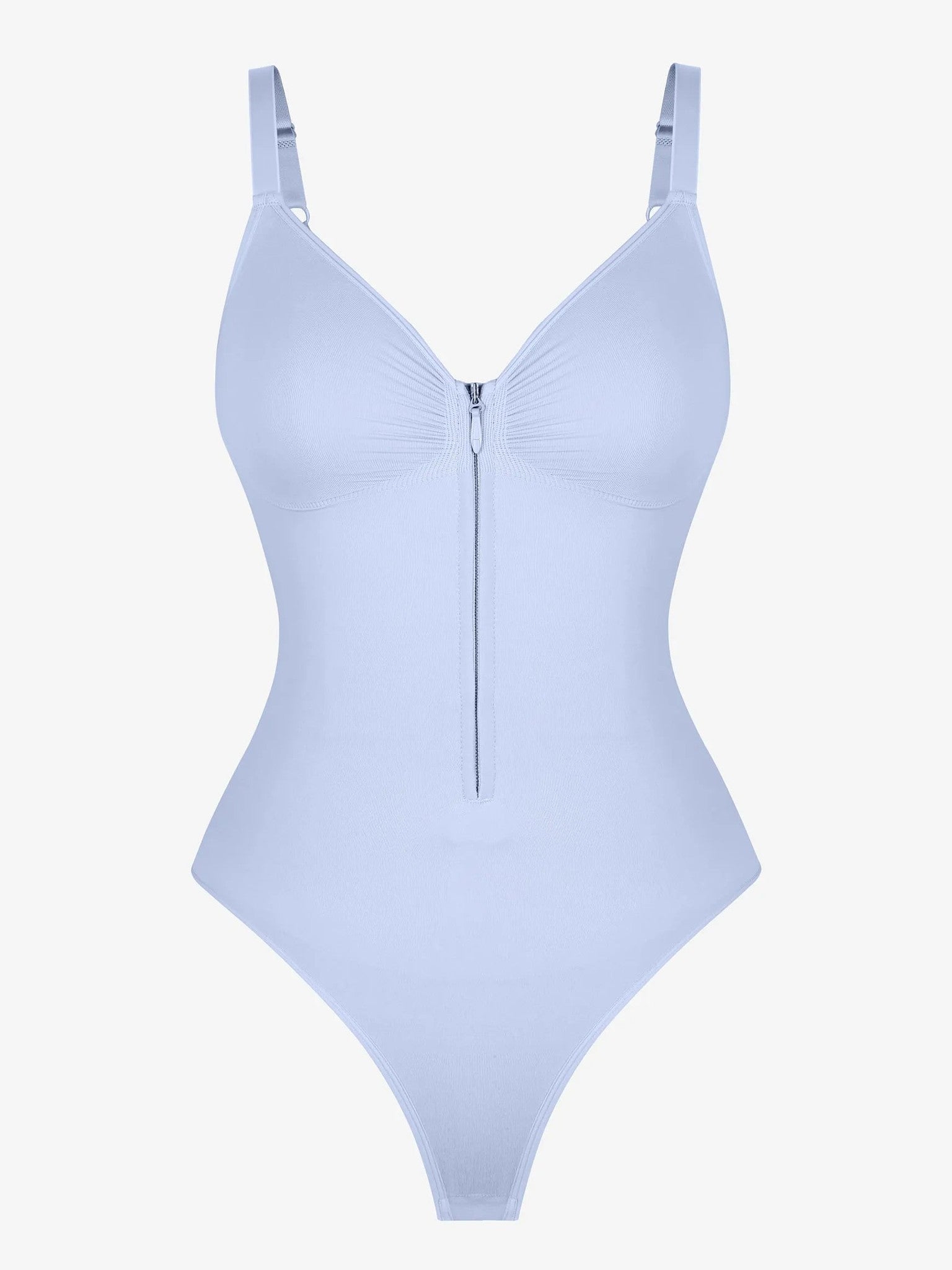 Seamless Tummy Control Zipper Bodysuit