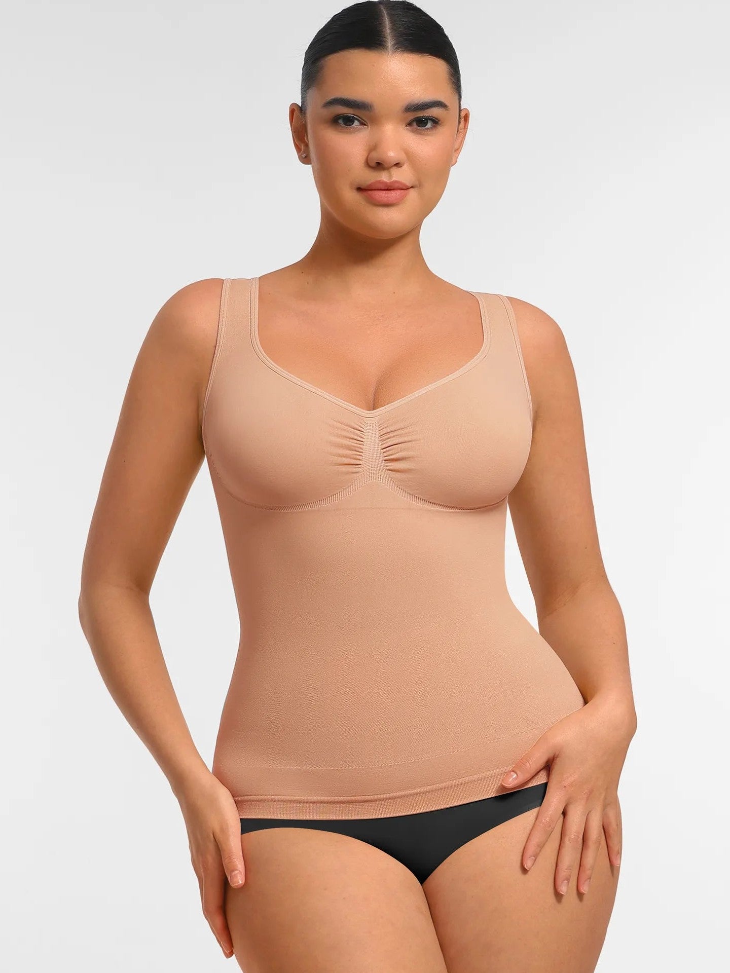 Seamless Everyday Tummy Control Wide Strap Tank Top
