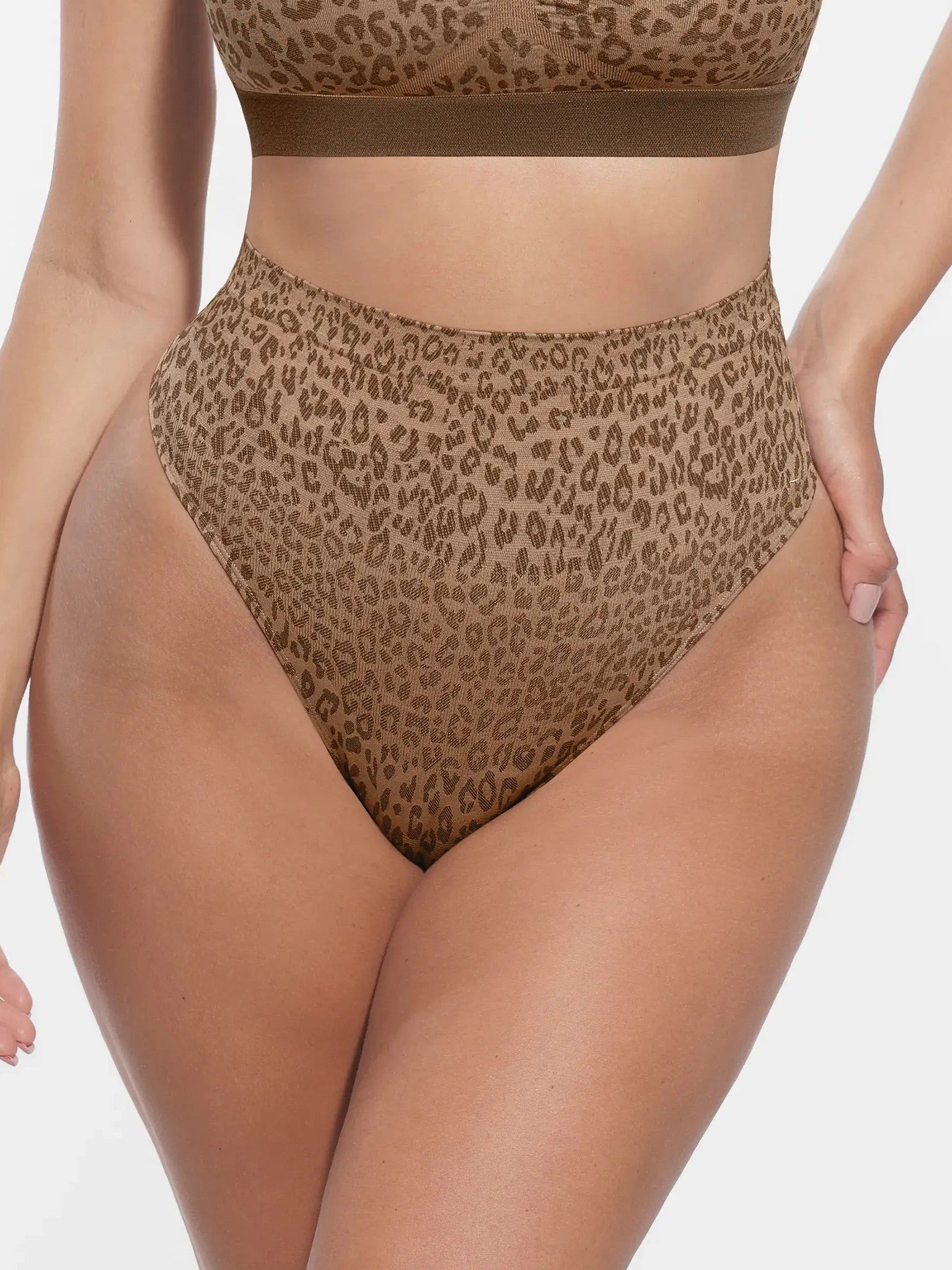 Feelingirl Leopard Print Wireless Bra & Panty