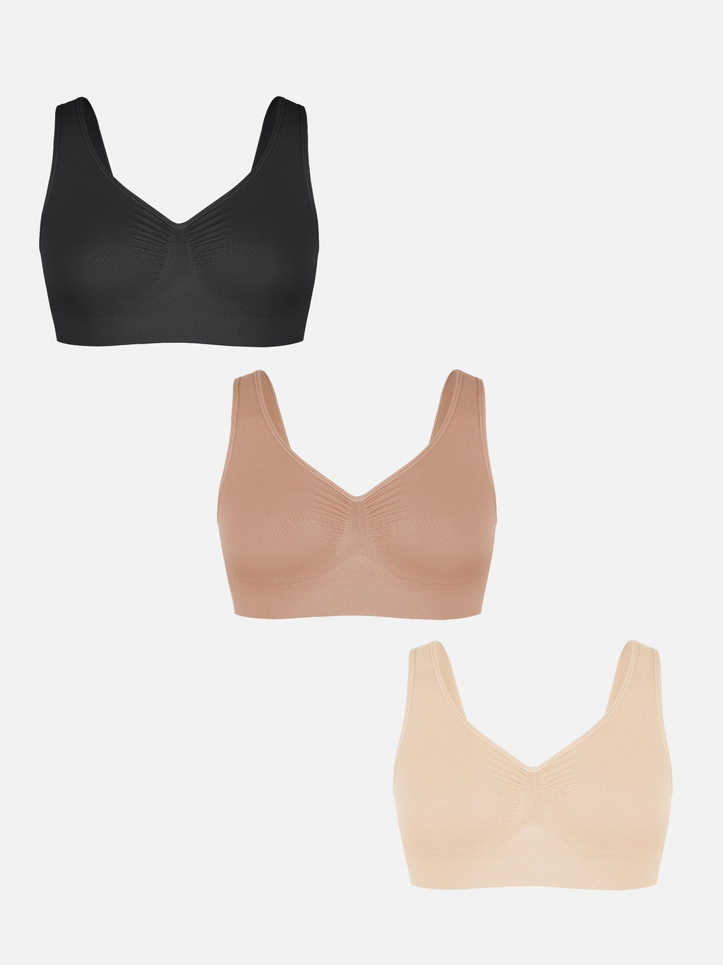 No Underwire Wide Straps Everyday Bra Bundle
