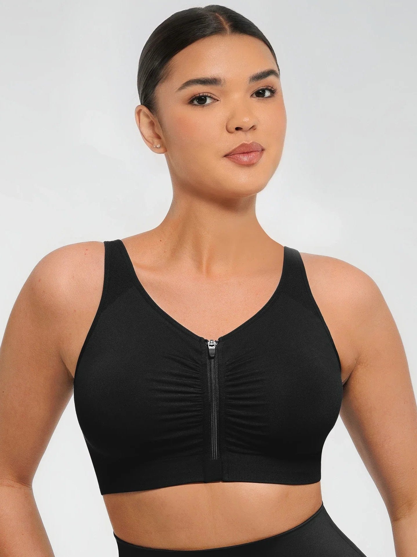 Feelingirl Seamless Front-Opening Zipper Bra