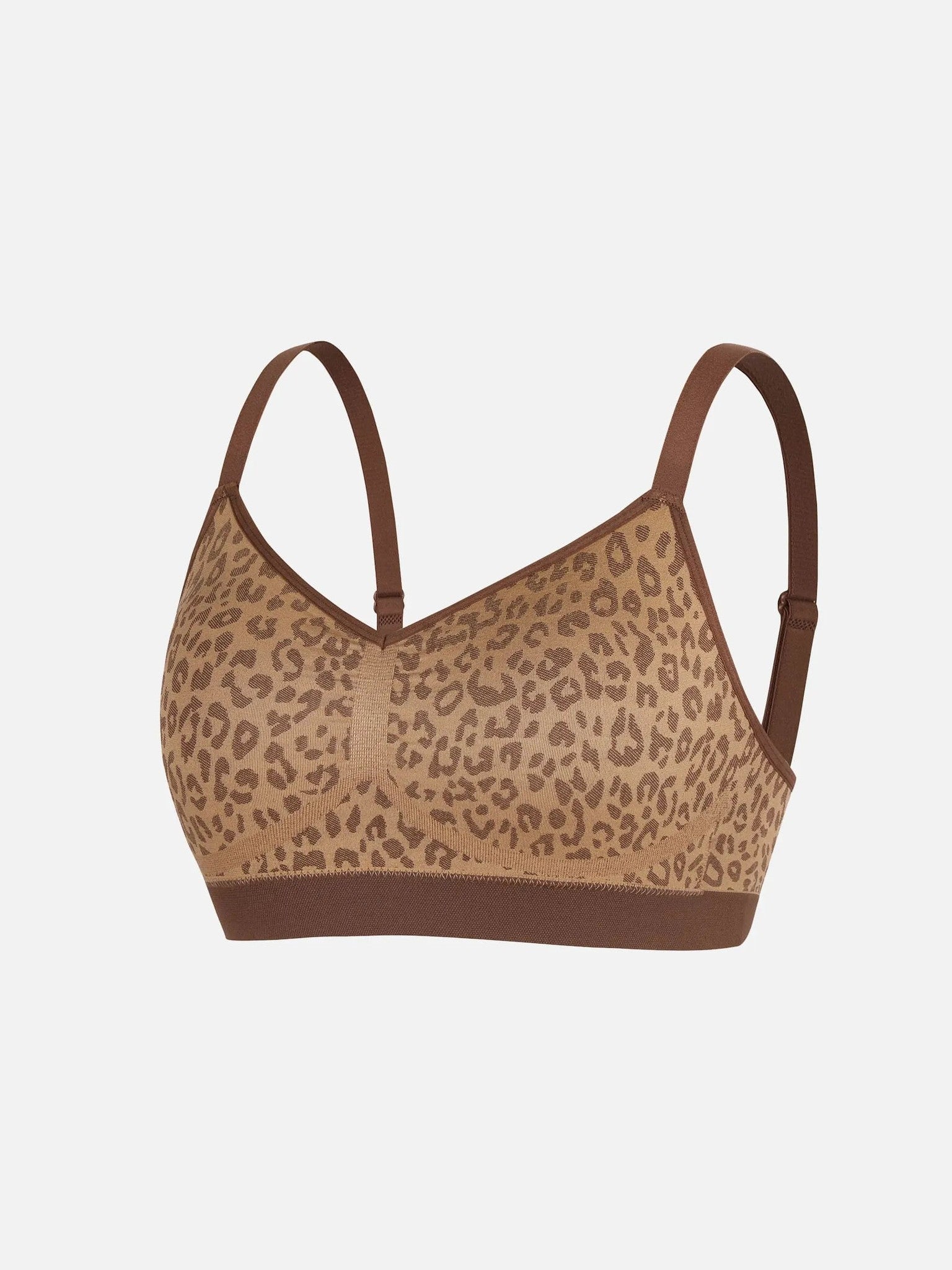 Feelingirl Leopard Print Wireless Bra & Panty