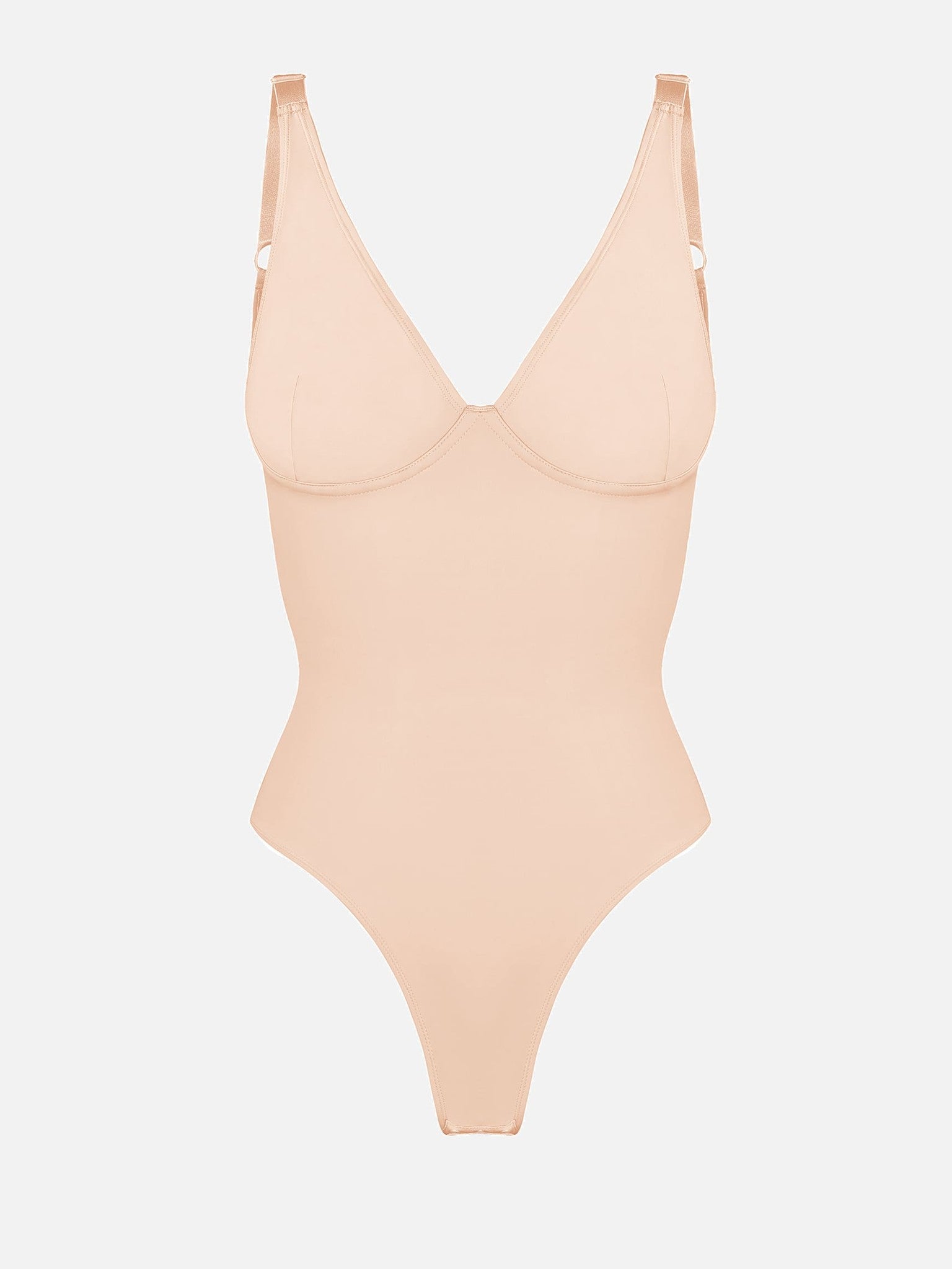 V-Neck Tummy Control Sculpt Bodysuit