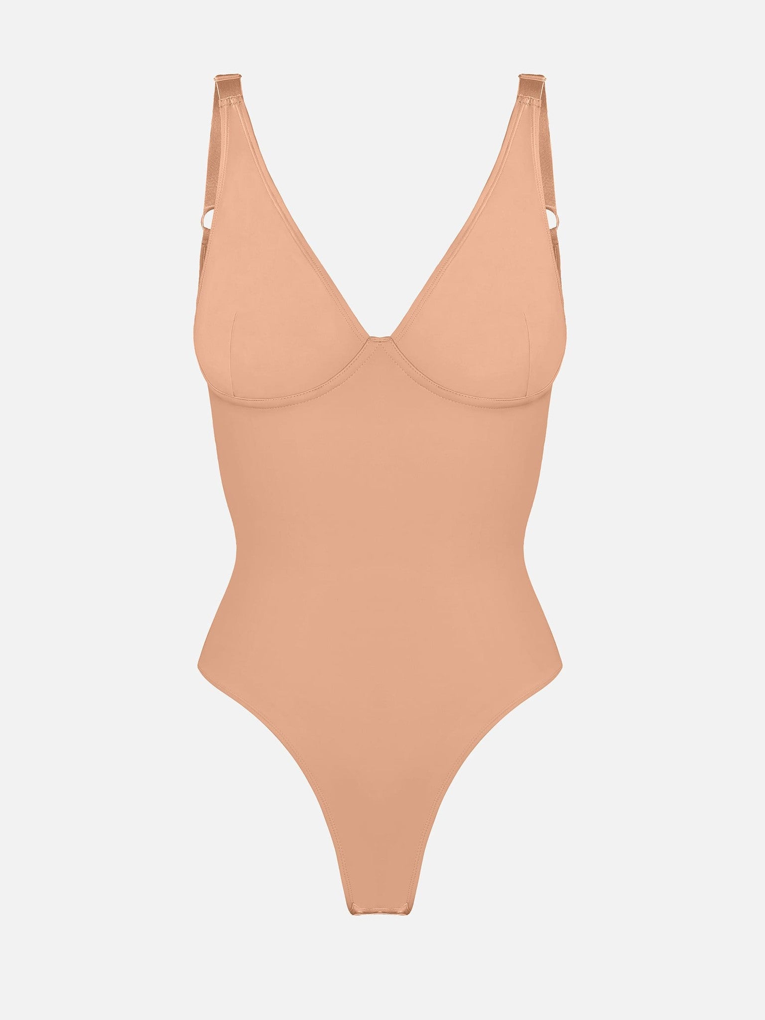 V-Neck Tummy Control Sculpt Bodysuit