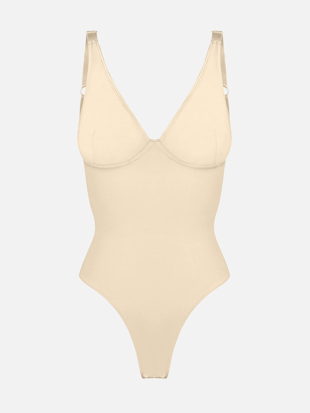 V-Neck Tummy Control Sculpt Bodysuit