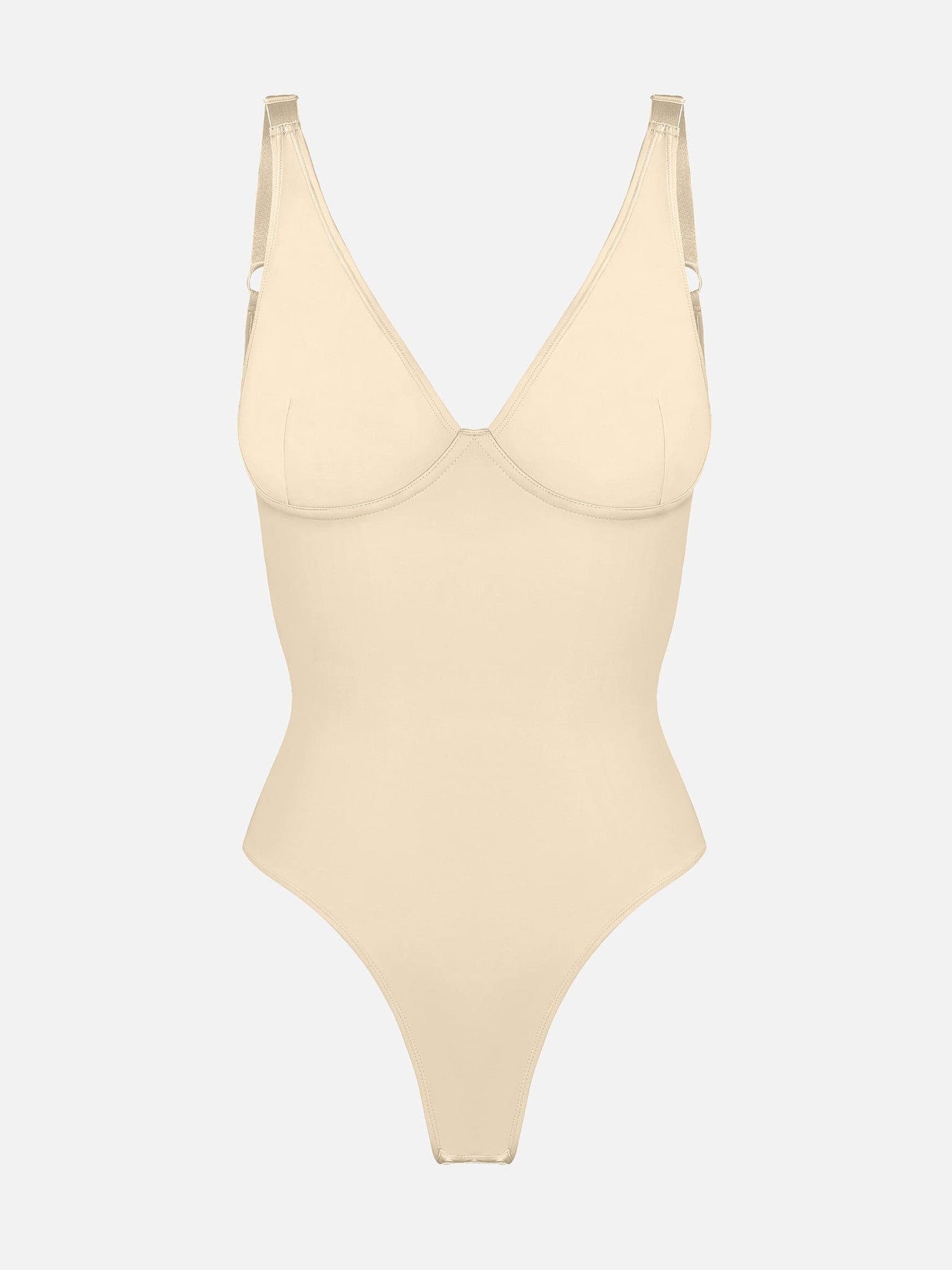 V-Neck Tummy Control Sculpt Bodysuit