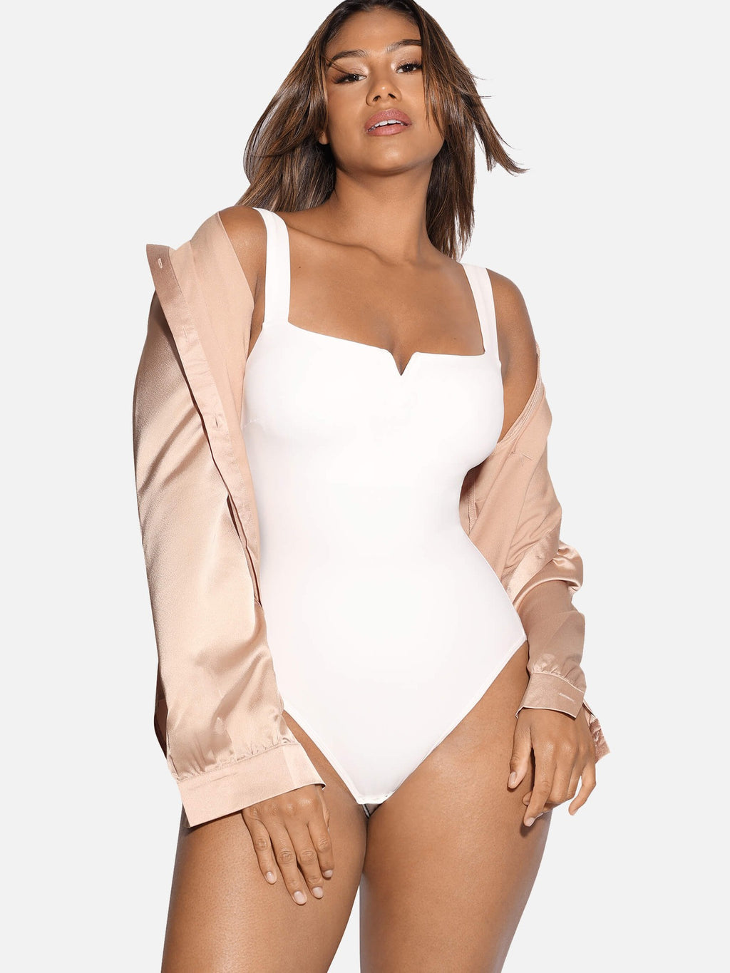 Square Neck Ultra-Stretch Sculpt Bodysuit