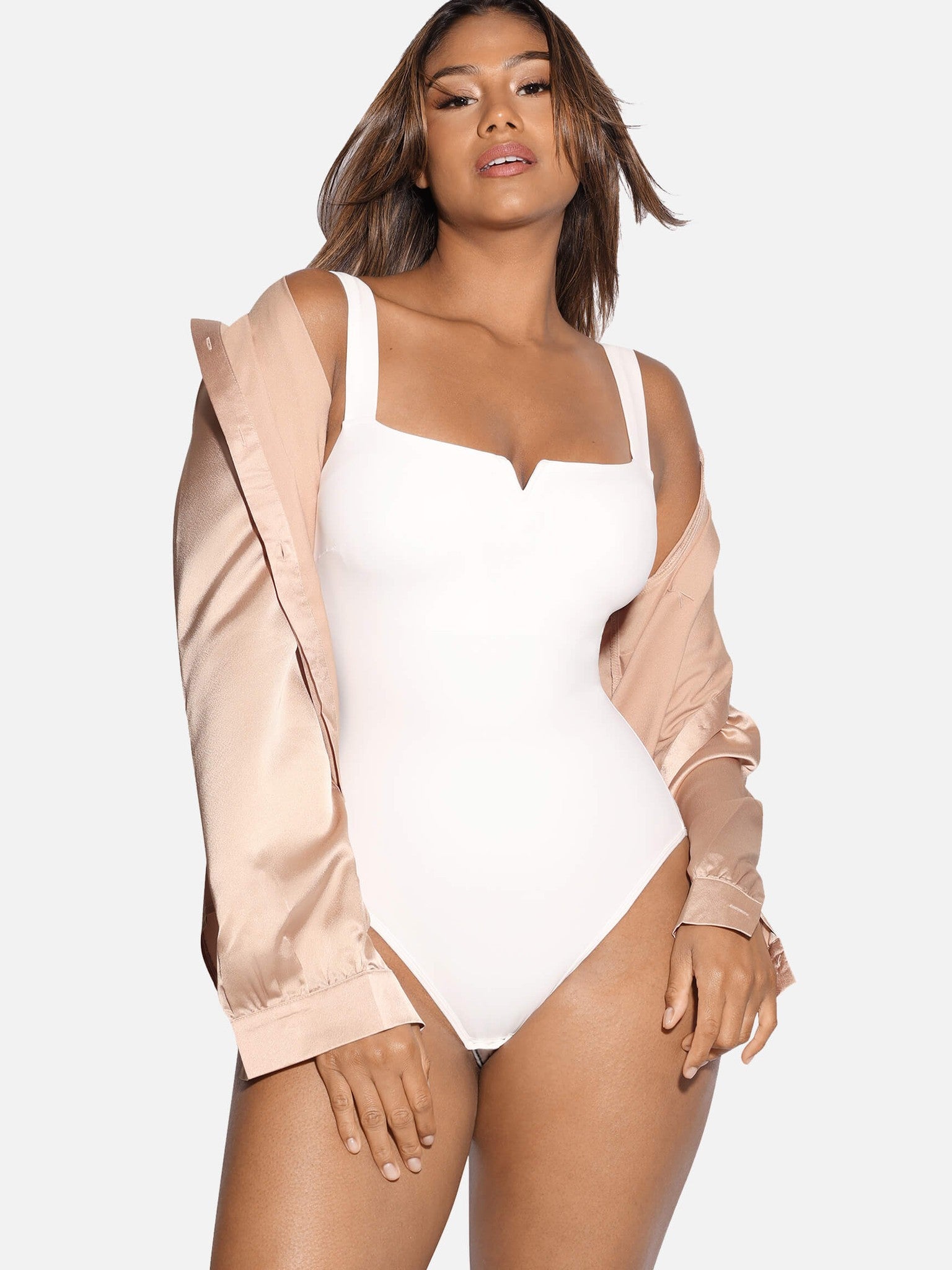 Square Neck Ultra-Stretch Sculpt Bodysuit