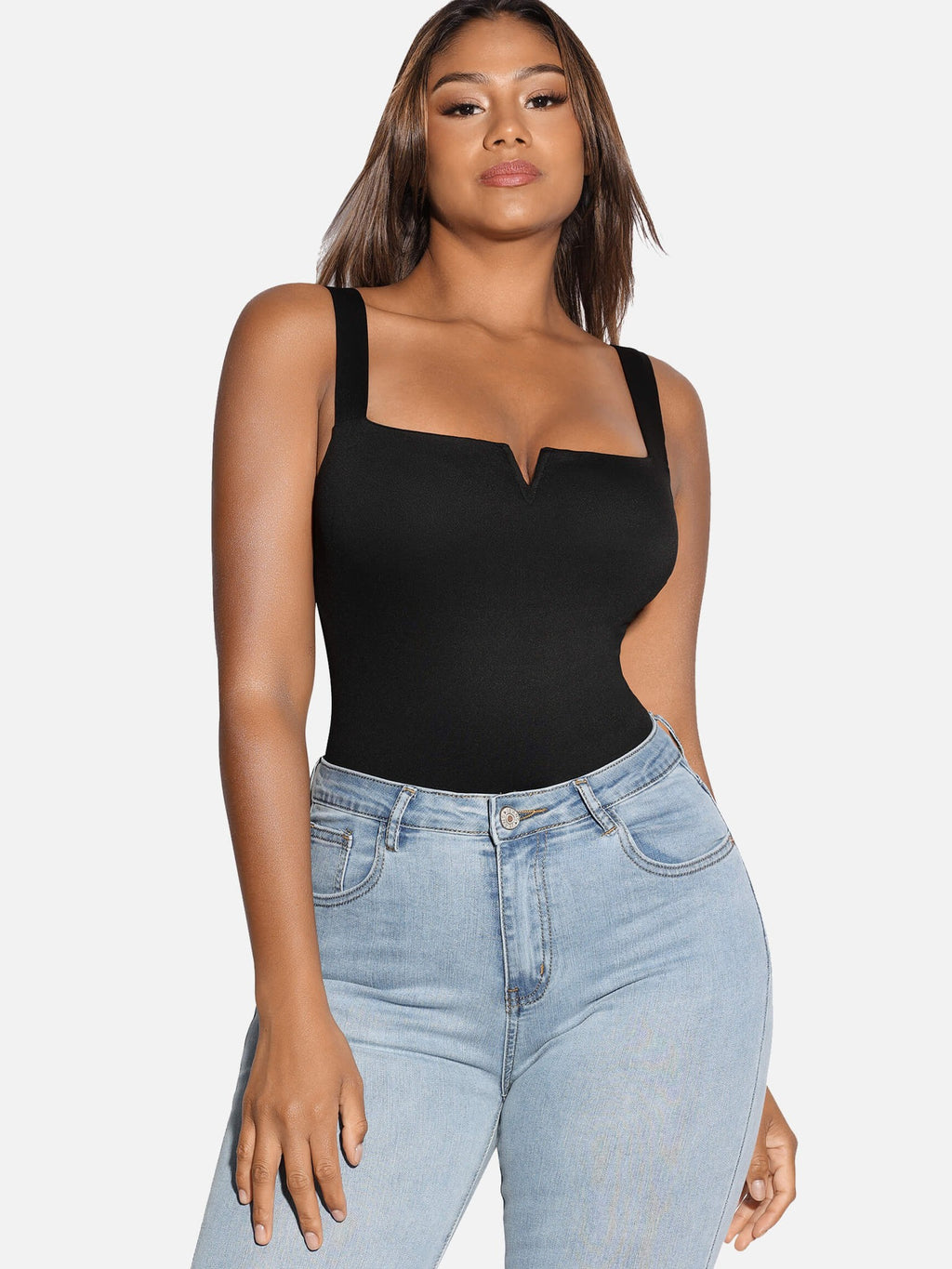 Square Neck Ultra-Stretch Sculpt Bodysuit