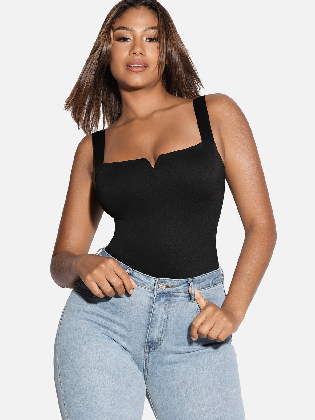 Square Neck Ultra-Stretch Sculpt Bodysuit