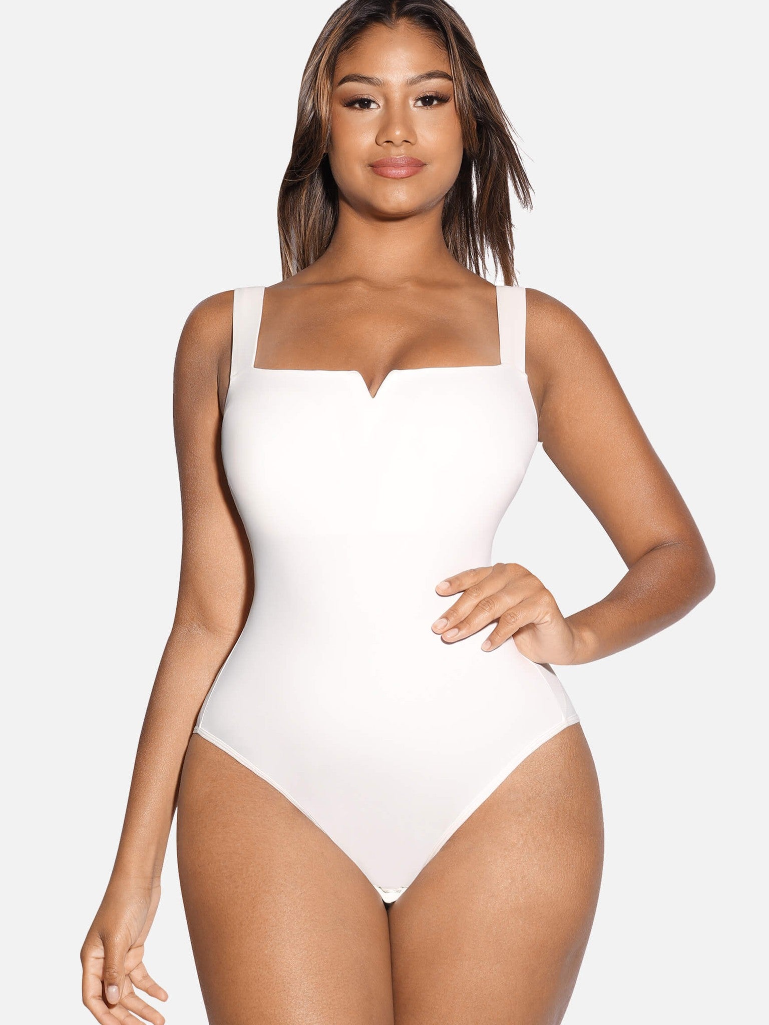 Square Neck Ultra-Stretch Sculpt Bodysuit