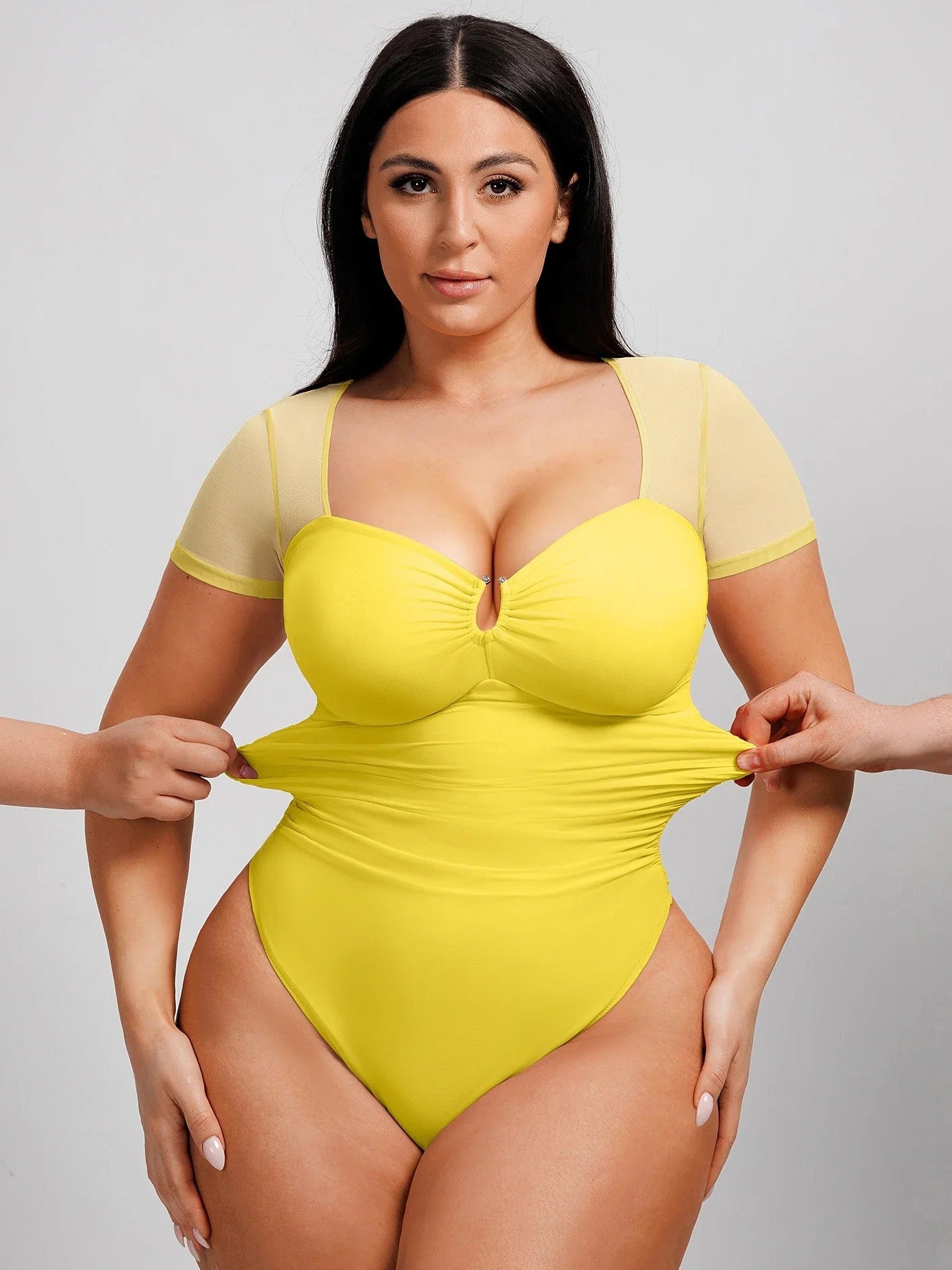 Ultra-Fine Mesh Classic Thong Bodysuit