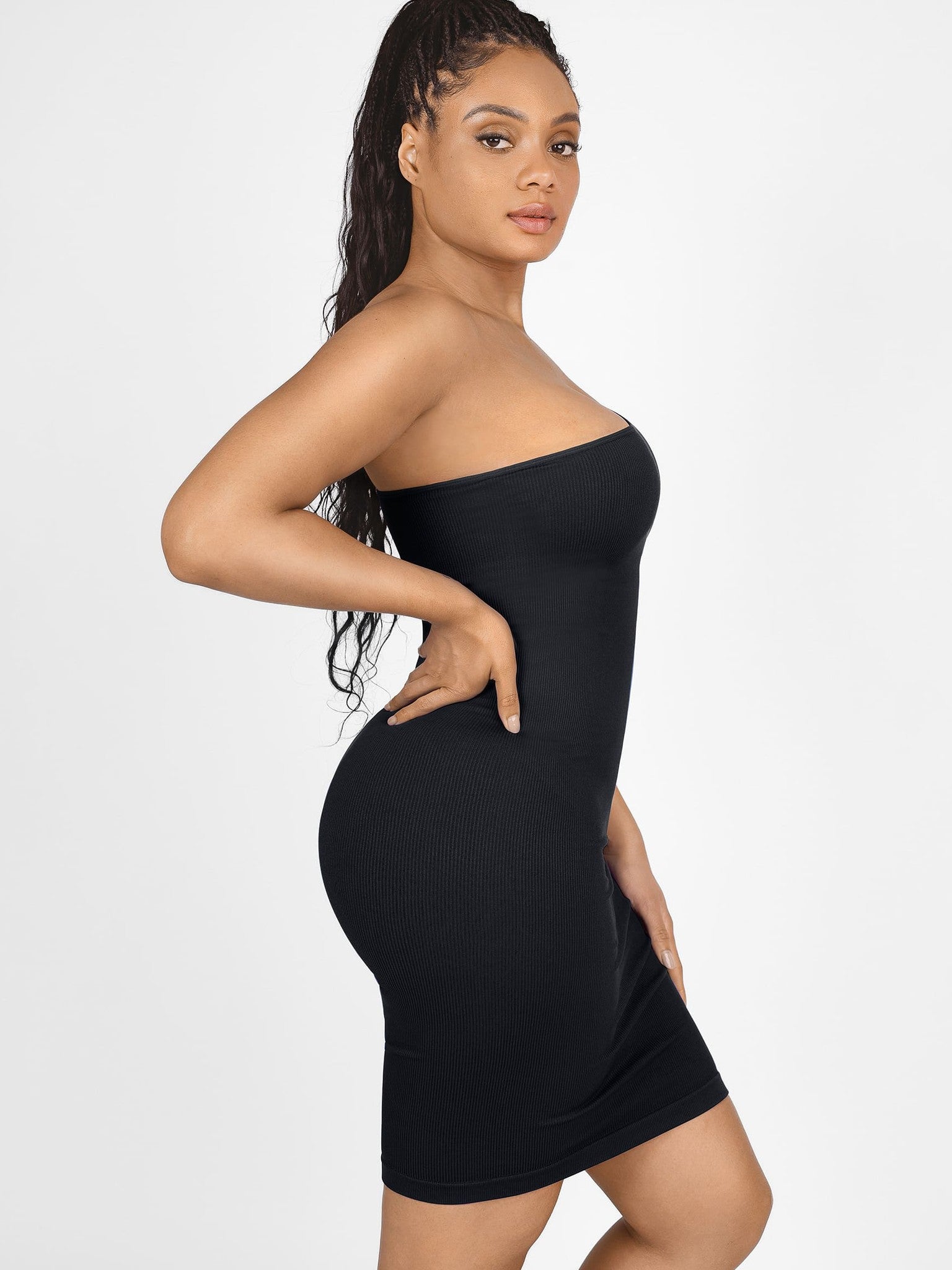 One-Shoulder Tummy Control Shaper Dress