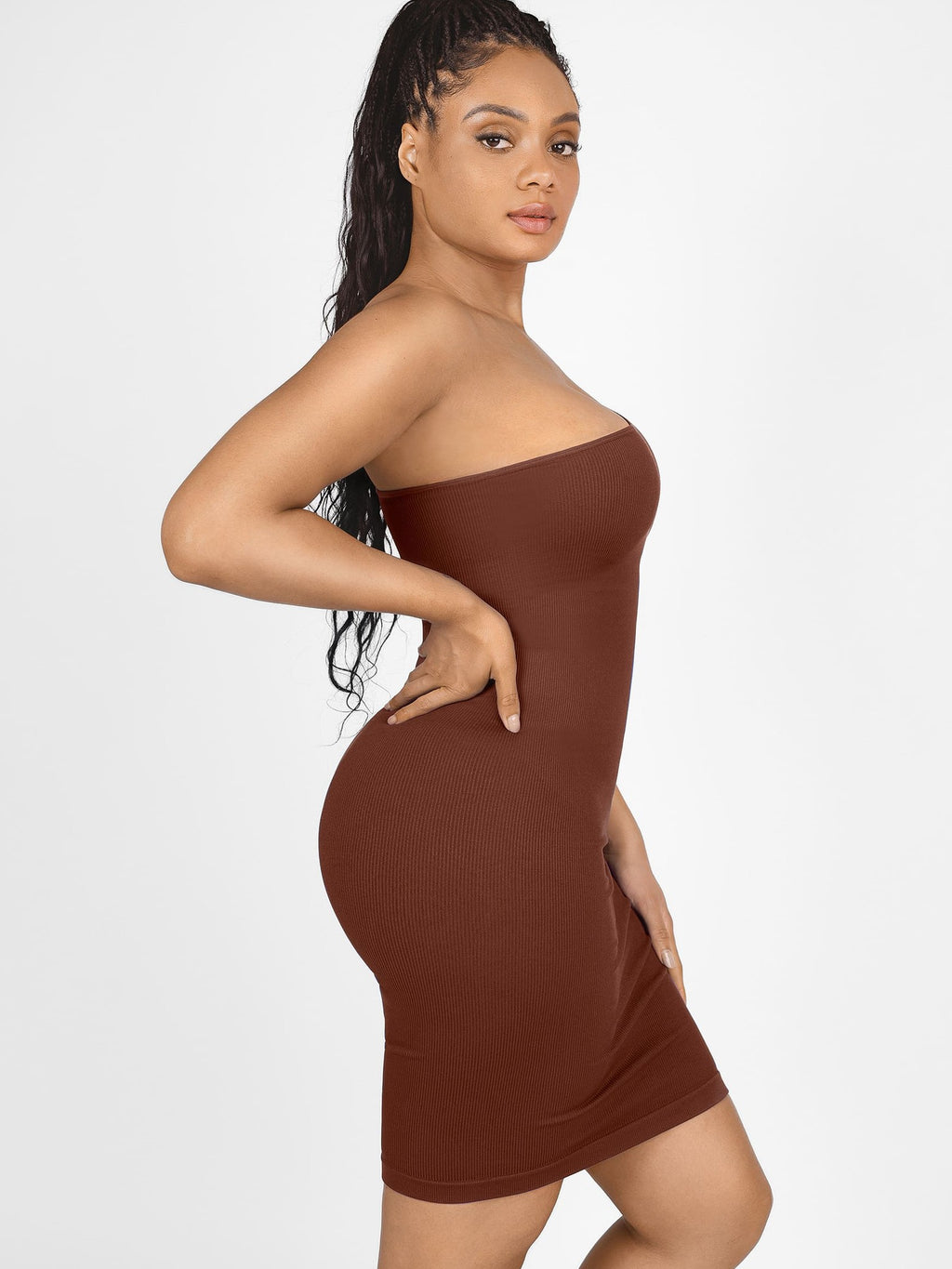 One-Shoulder Tummy Control Shaper Dress