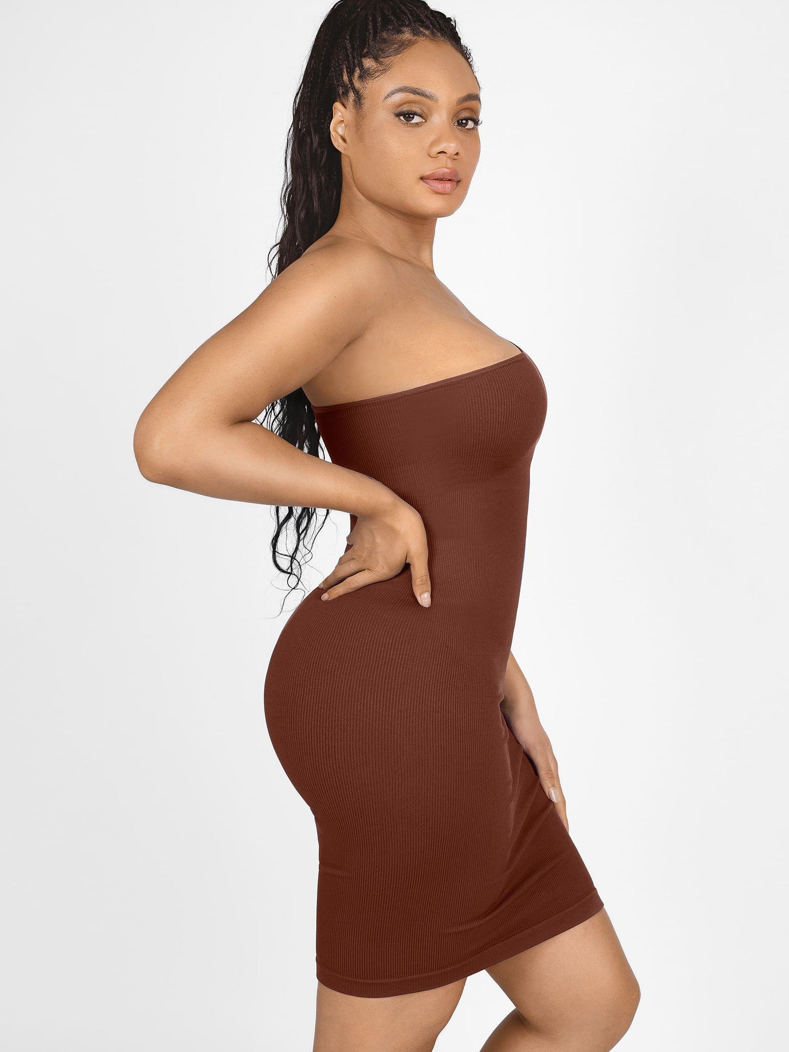 One-Shoulder Tummy Control Shaper Dress