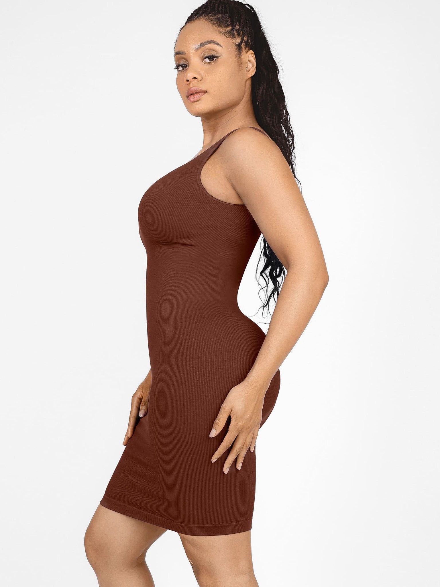 One-Shoulder Tummy Control Shaper Dress