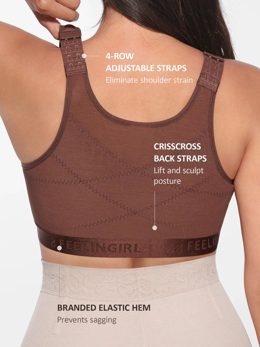 Feelingirl Full Coverage Post-Surgery Bra
