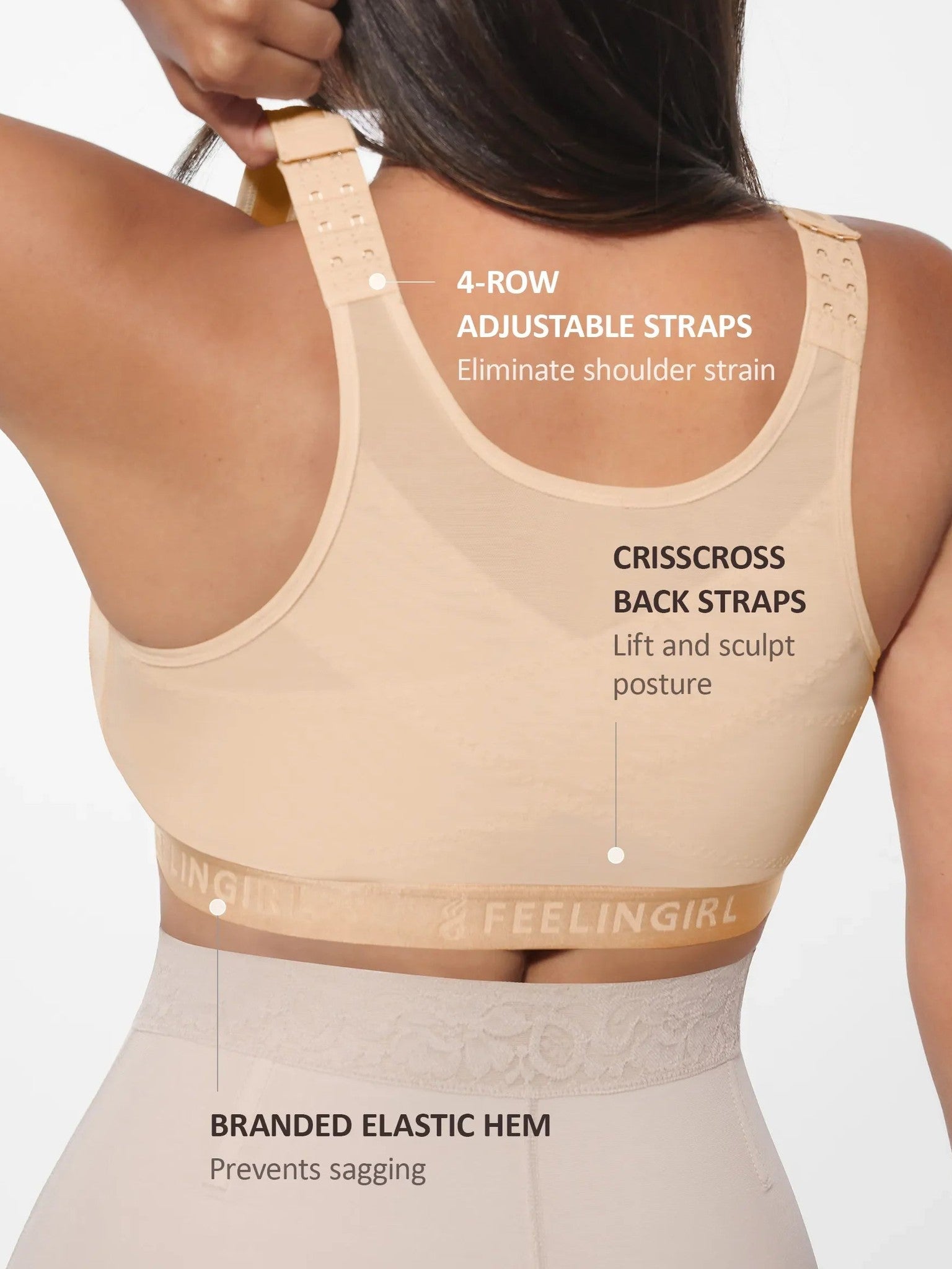 Feelingirl Full Coverage Post-Surgery Bra