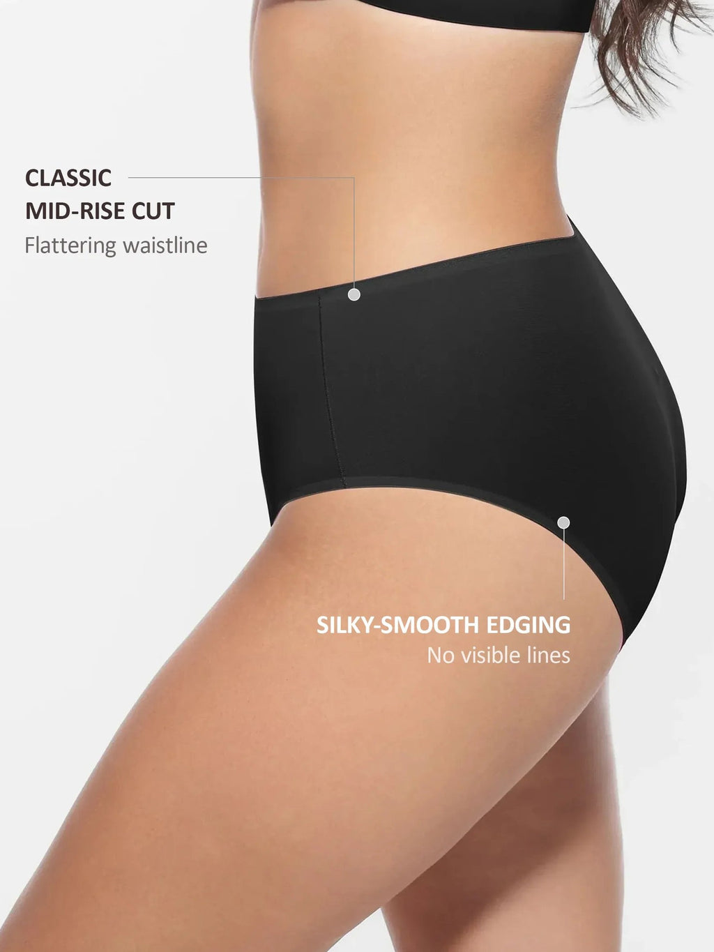 Feelingirl Cloud-Like Mid-Waist Brief Panties