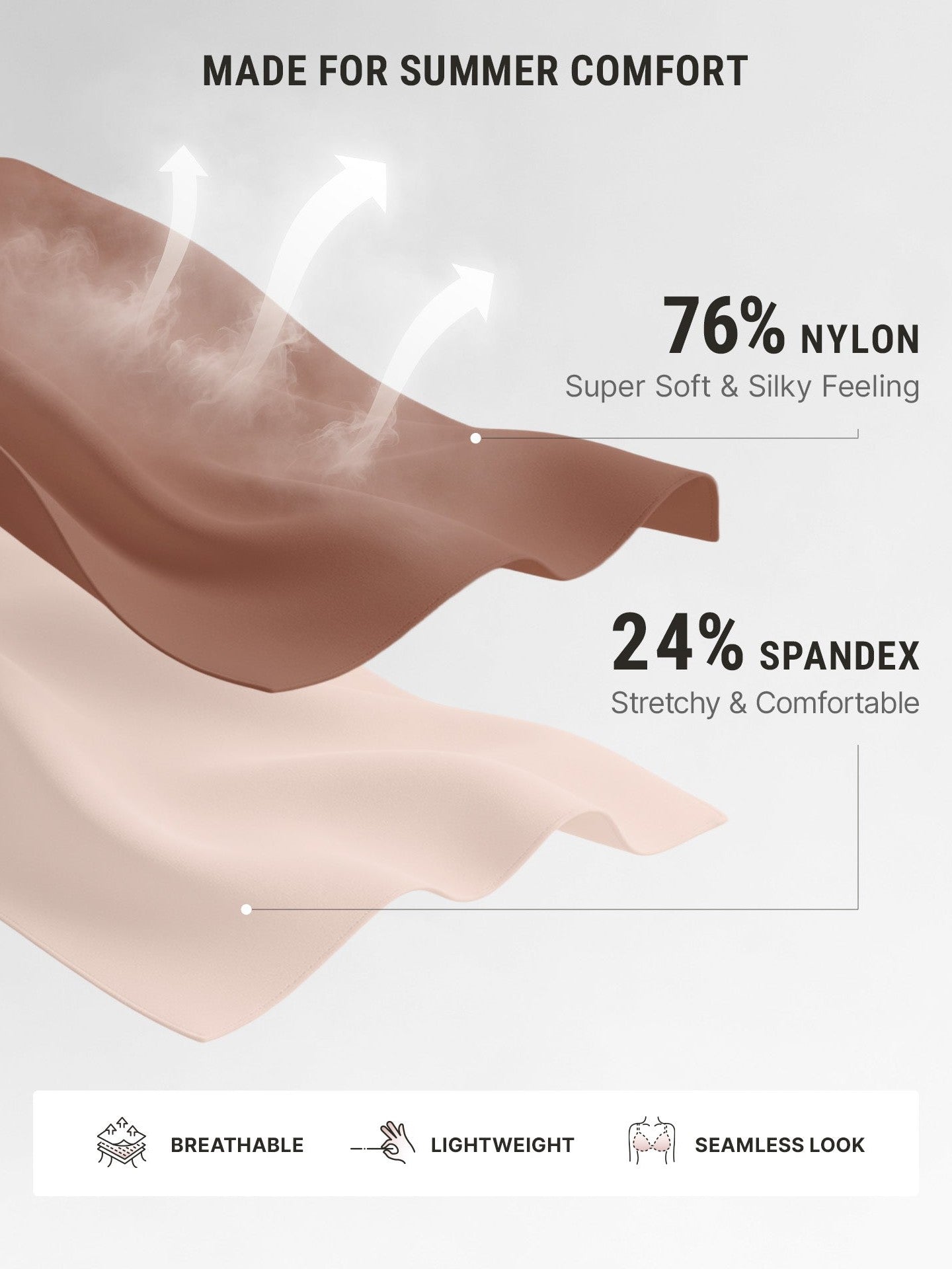 Feelingirl Feel Soft Butter-Soft Strapless Bandeau Bra