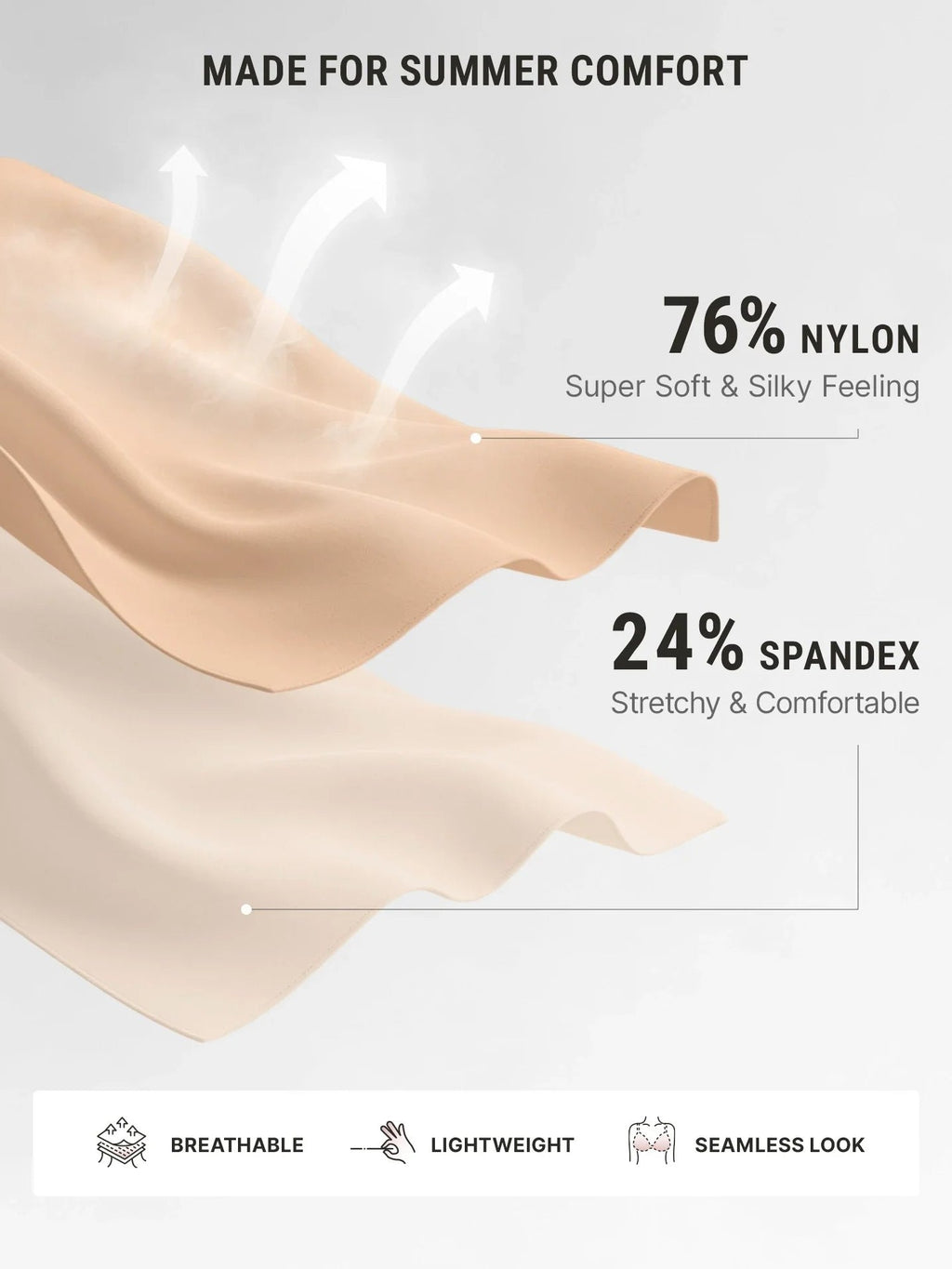 Feelingirl Feel Soft Butter-Soft Strapless Bandeau Bra