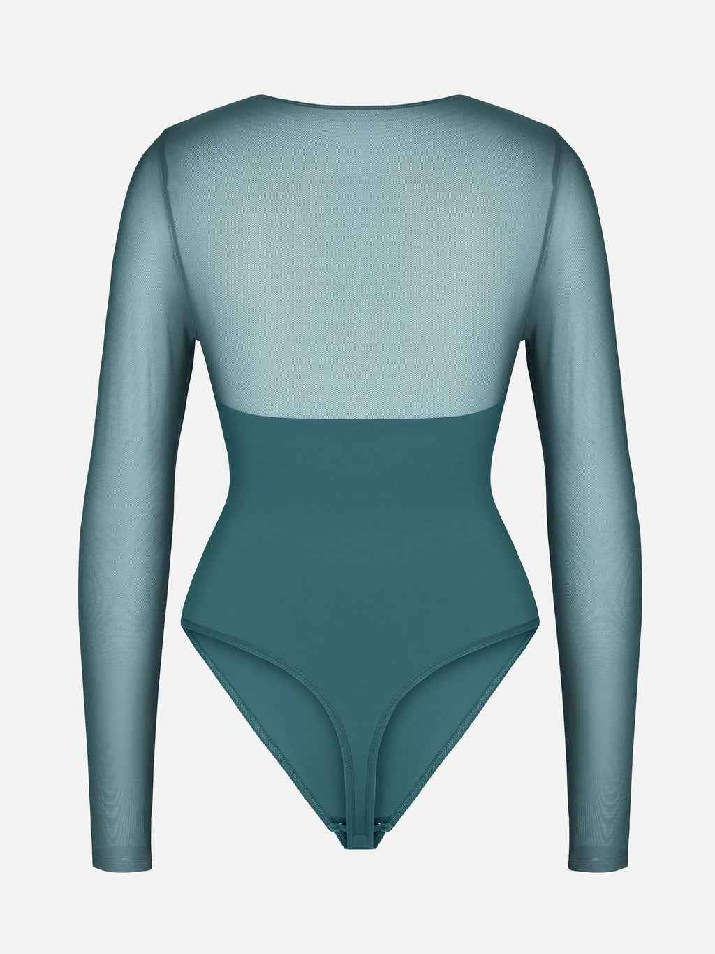 Feelingirl Mesh Panel V-Neck Bodysuit