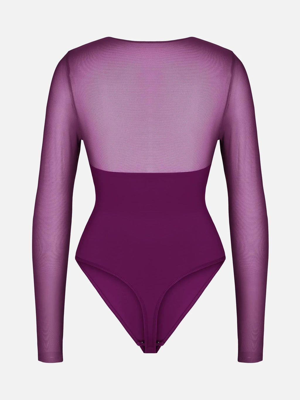 Feelingirl Mesh Panel V-Neck Bodysuit