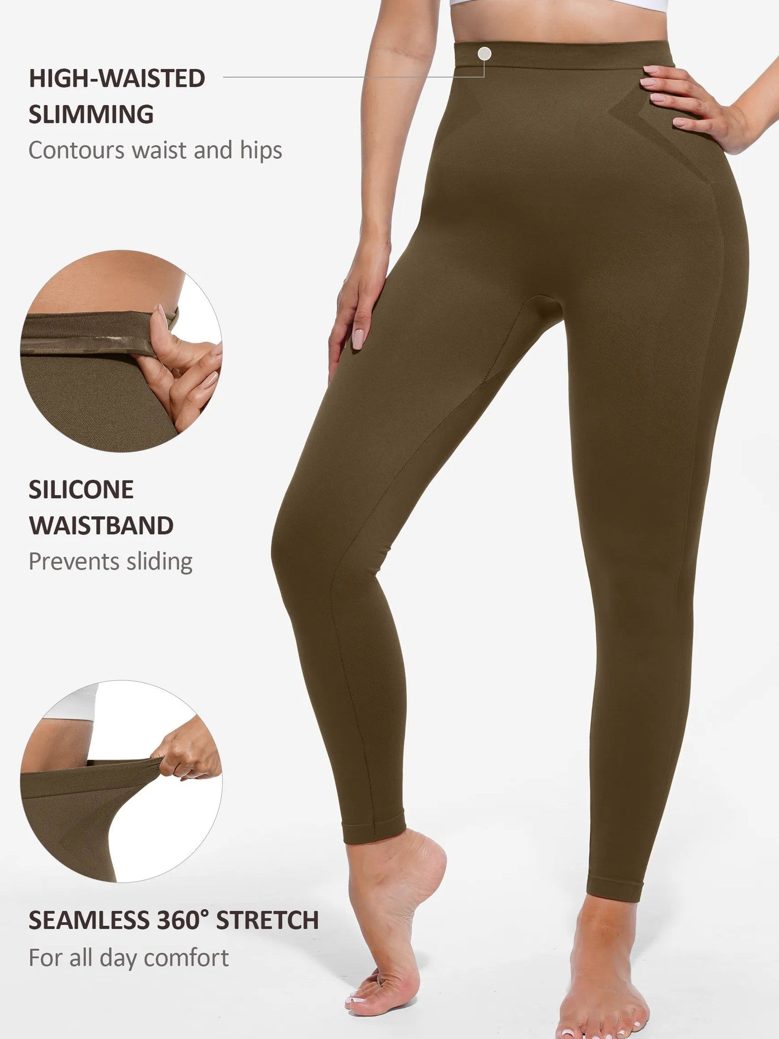 Feelingirl High-Waist Shaping Leggings